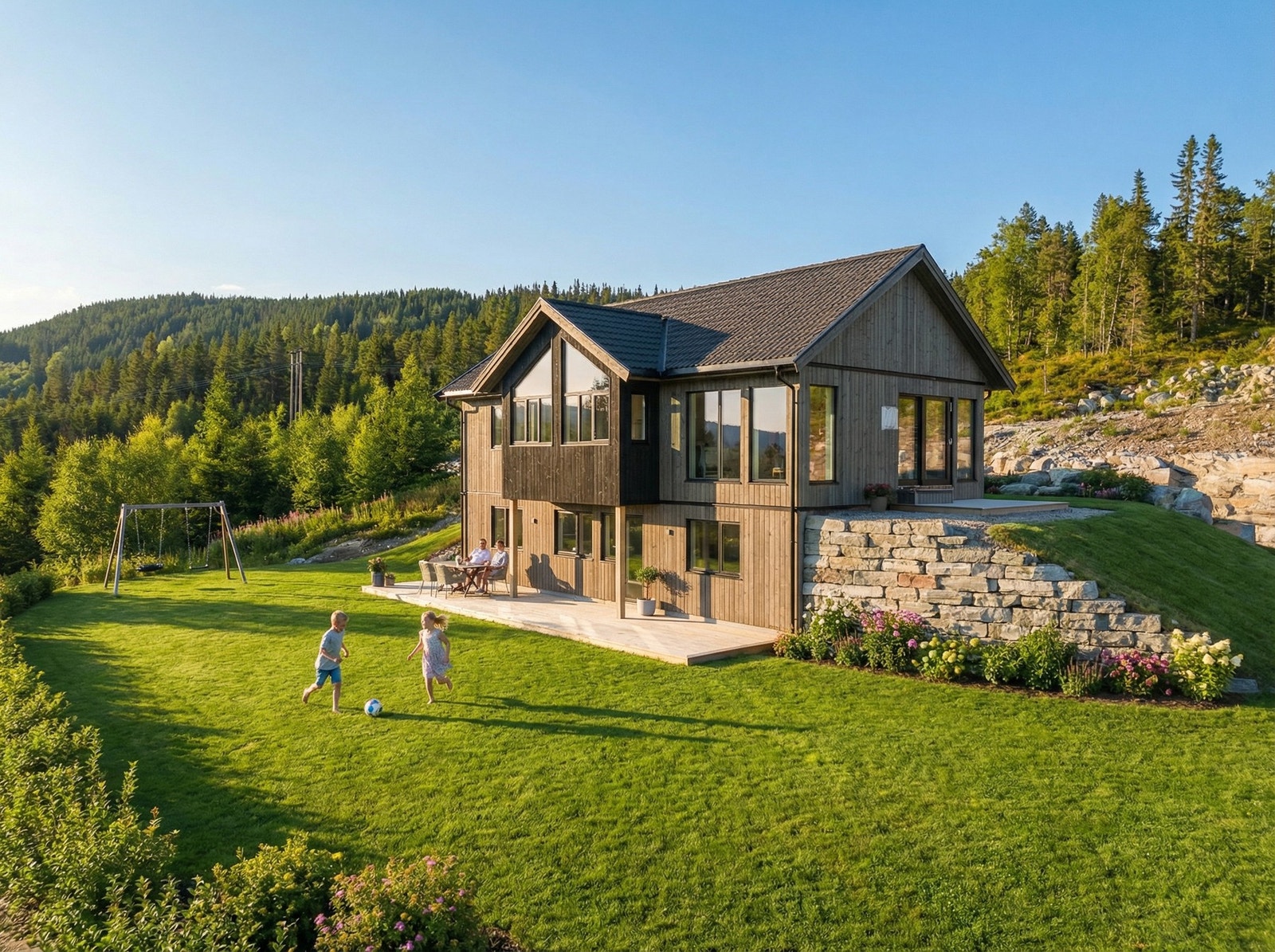 Illustrasjonsfoto! Bildet viser hvordan tomta kan bli seende ut, og er kun ment som inspirasjon. Galleribilde