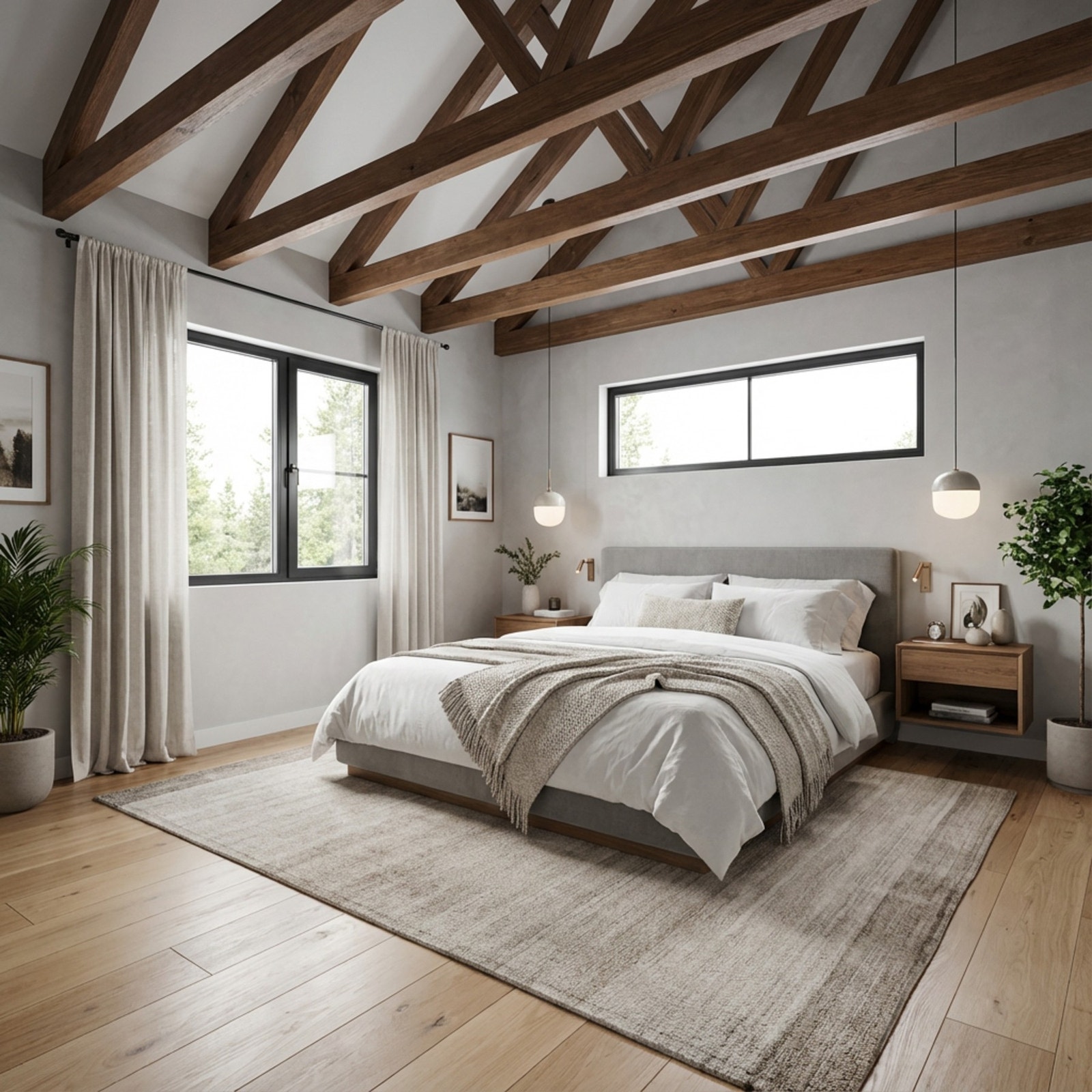 Illustrasjonsfoto! Bildet viser hvordan et soverom kan bli seende ut, og er kun ment som inspirasjon. Galleribilde