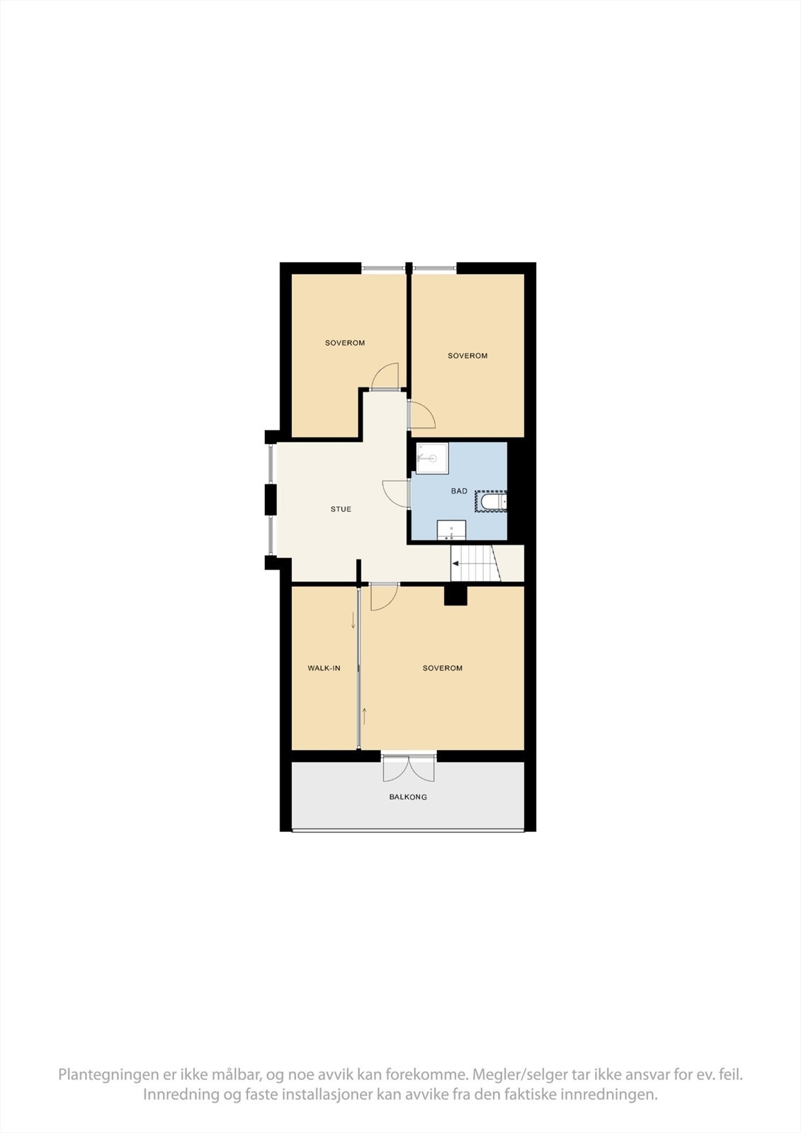 Plantegning, andre etasje. Galleribilde