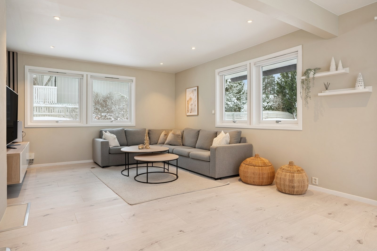 Downlights i himlingen gir et godt lysbilde. Galleribilde