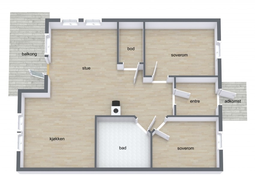 Plantegning Galleribilde