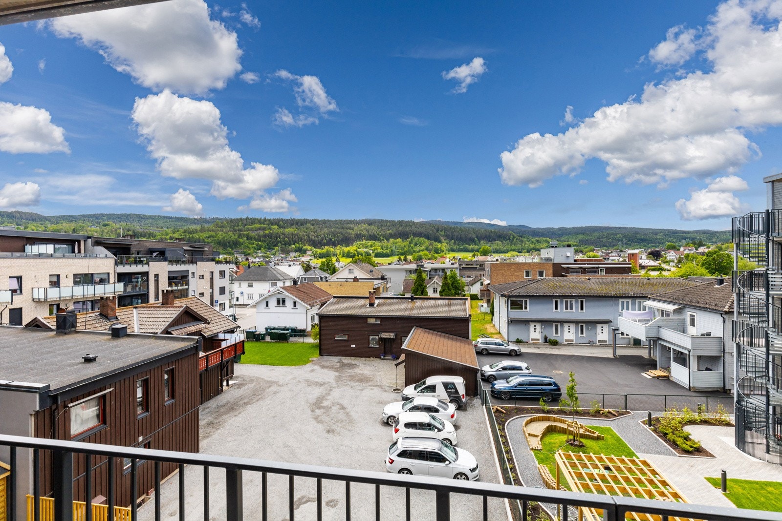 Utsikten fra leiligheten. Galleribilde