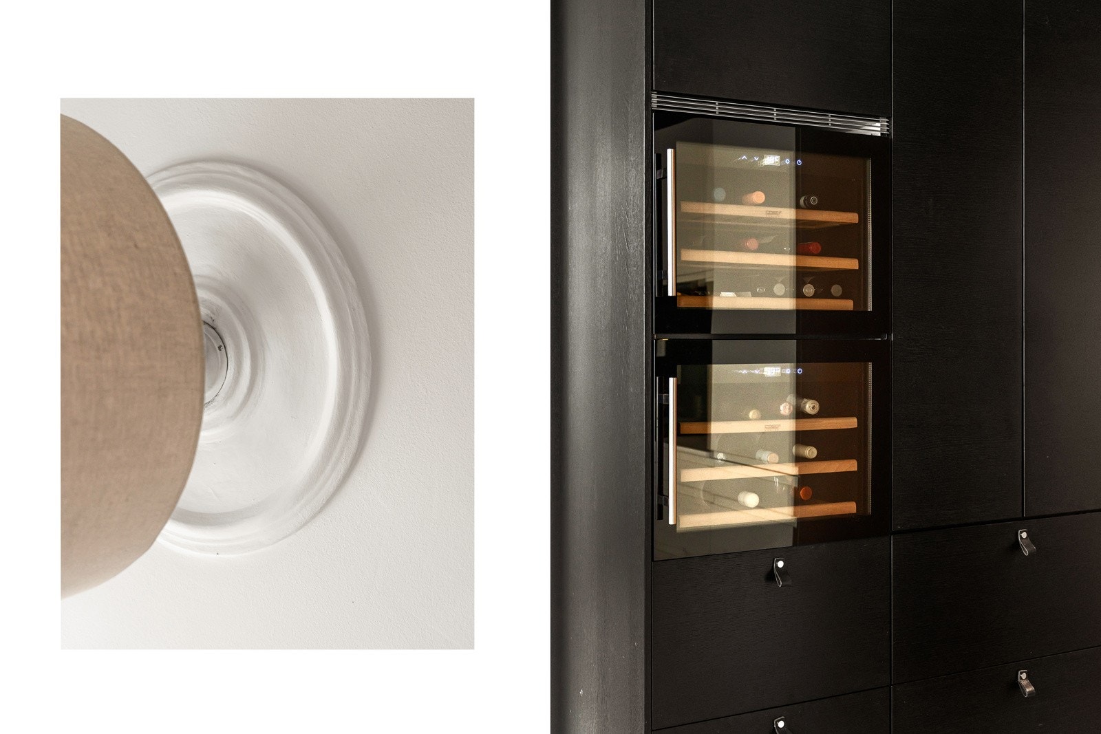 Kjøkkenet har opplegg for platetopp, oppvaskmaskin, stekeovn, vinskap og kombi kjøl/frys. Galleribilde