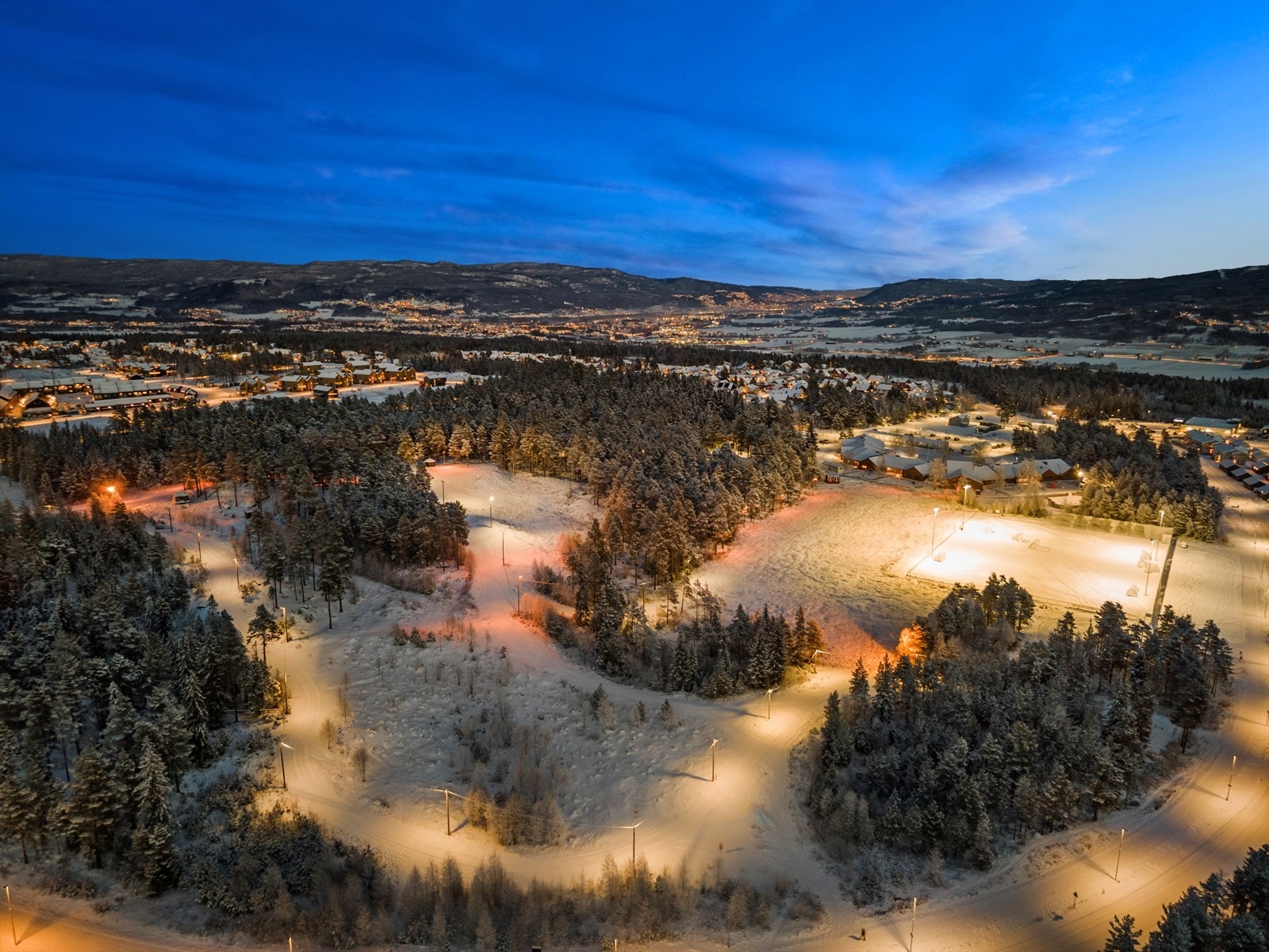 Nærområdet byr også på flott skimuligheter på vinterstid Galleribilde