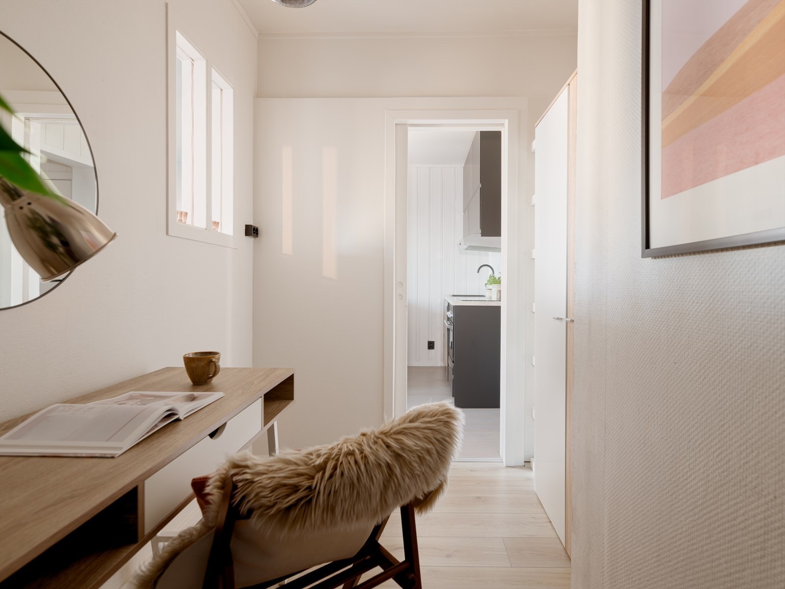 Et perfekt sted for deg som liker å ha litt ekstra plass og flere soner i leiligheten. Galleribilde