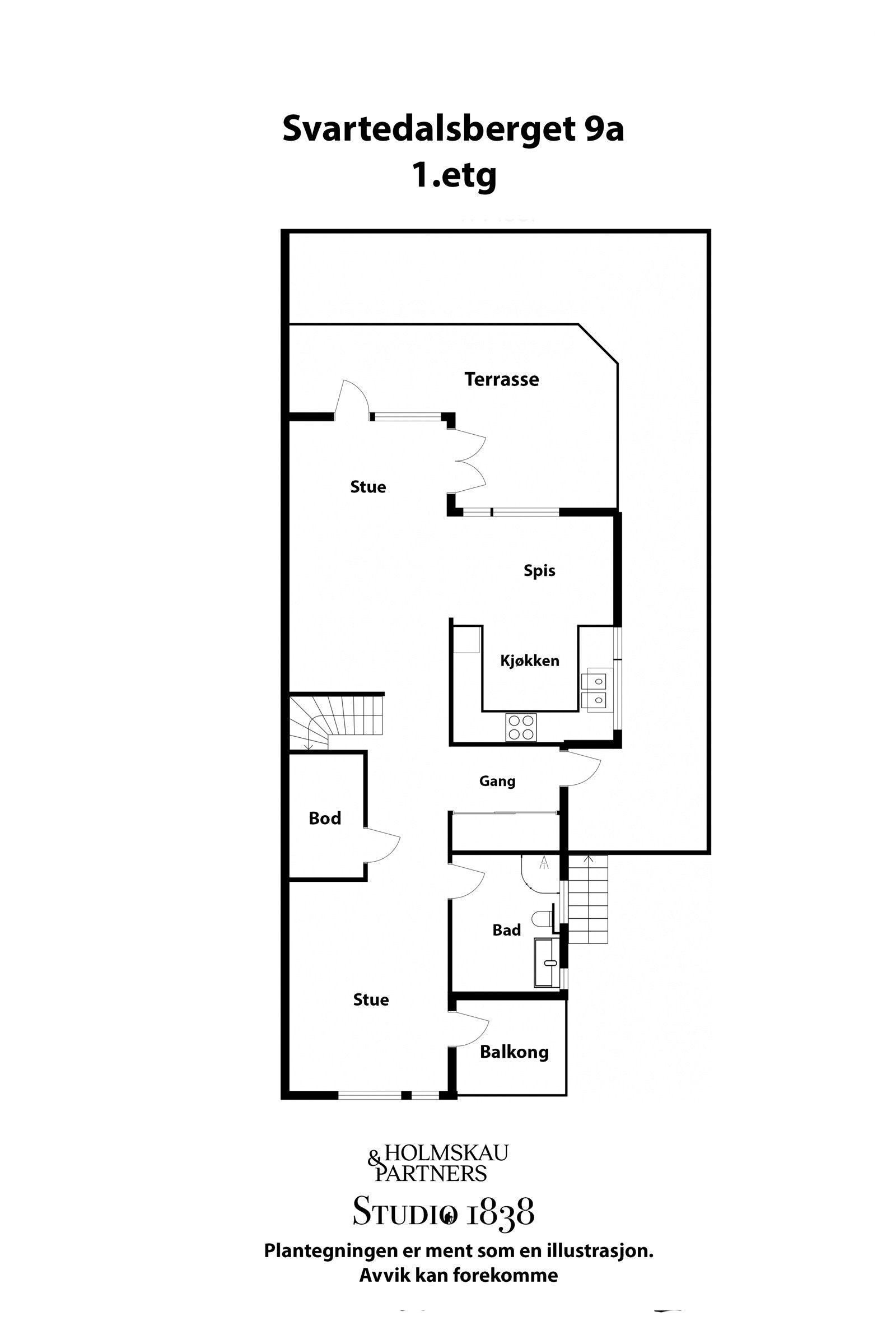 Svartedalsberget 9a, 1.etg Galleribilde