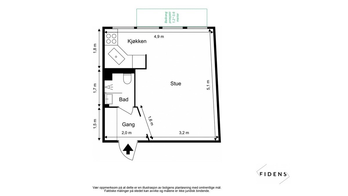 Plantegning for enkel orientering Galleribilde