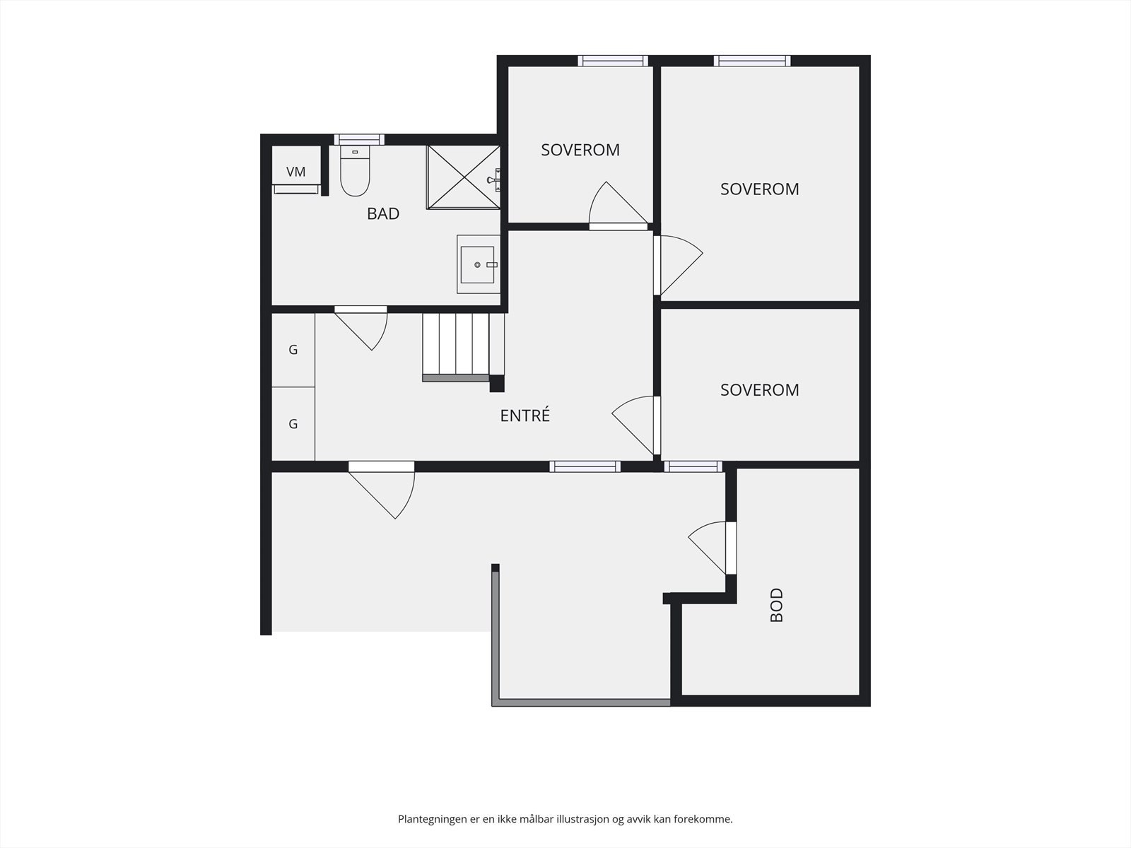 Plantegning 1. etasje. Galleribilde