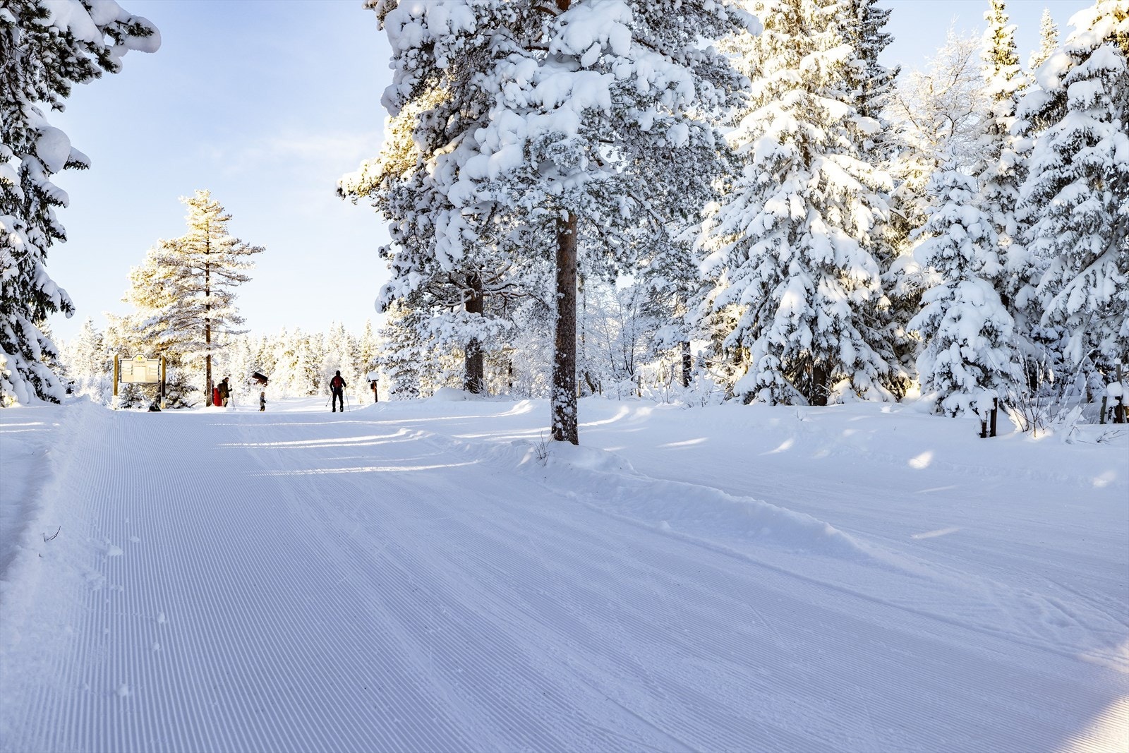 Milevis med godt preparert løypenett for den skiglade. Galleribilde