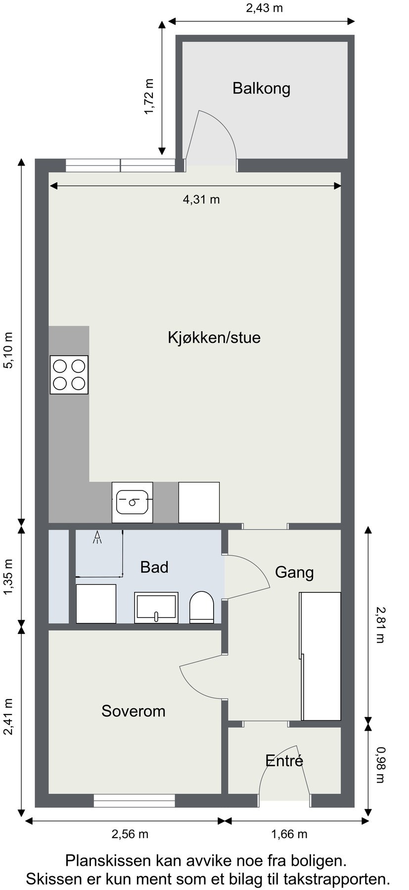 Plantegning 4. etasje Galleribilde