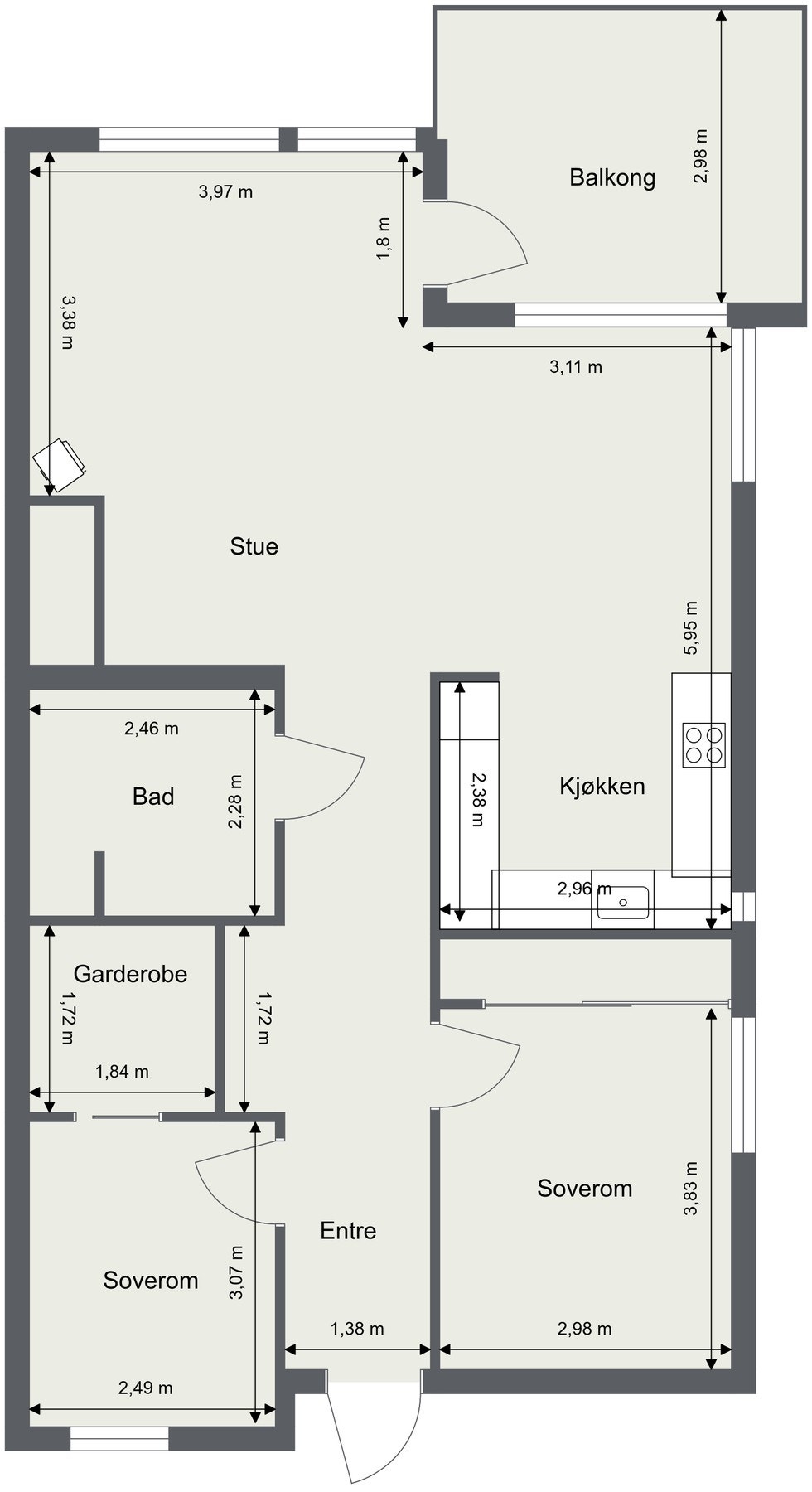 Plantegning. Galleribilde