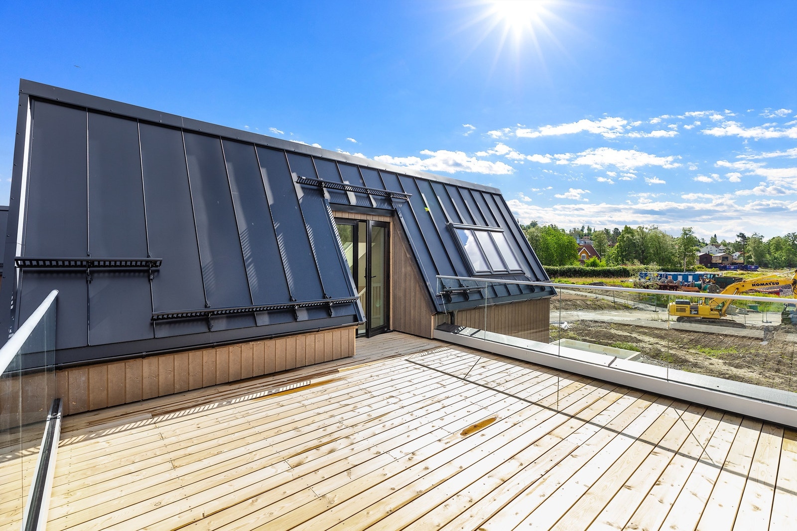 Takterrasse med god solgang Galleribilde