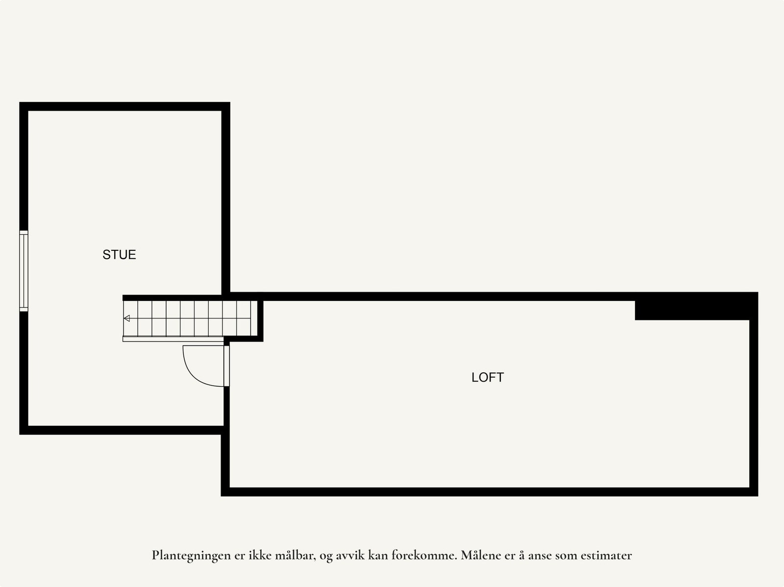 Planløsning loft. Galleribilde