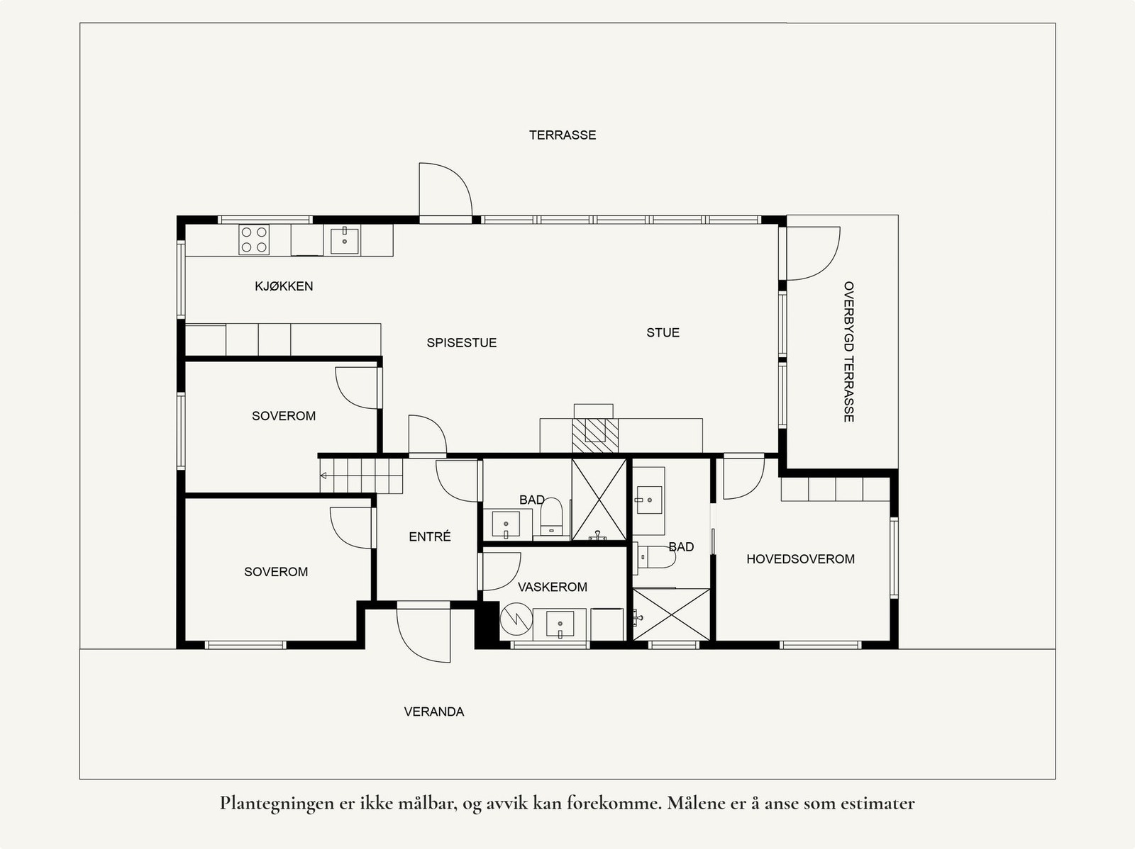 Planløsning 1.etasje Galleribilde