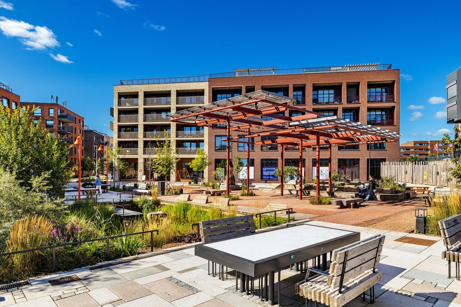 Flotte, prisbelønte Vollebekk Torg Galleribilde