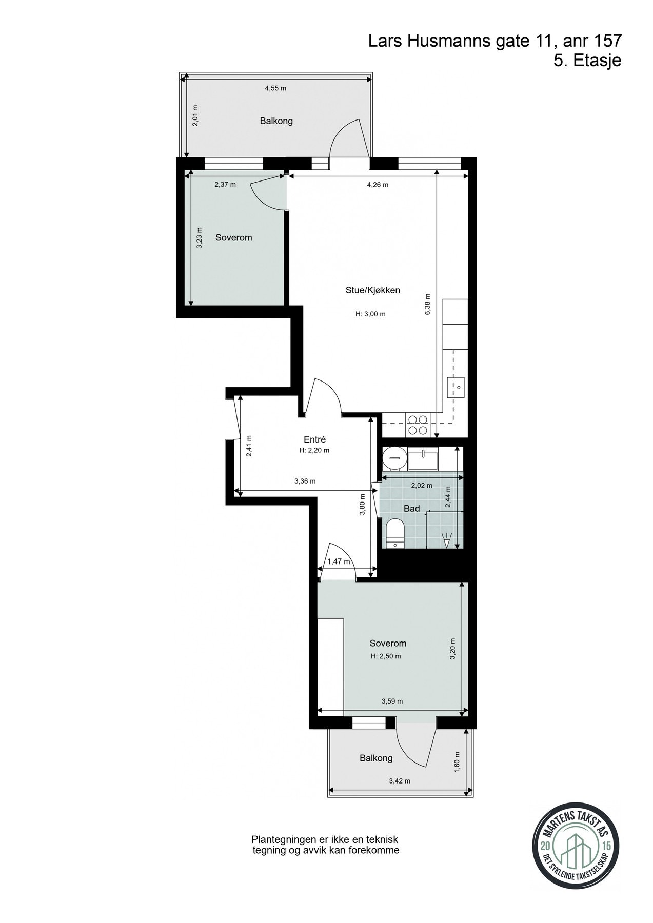 Plantegning - 5. etasje Galleribilde