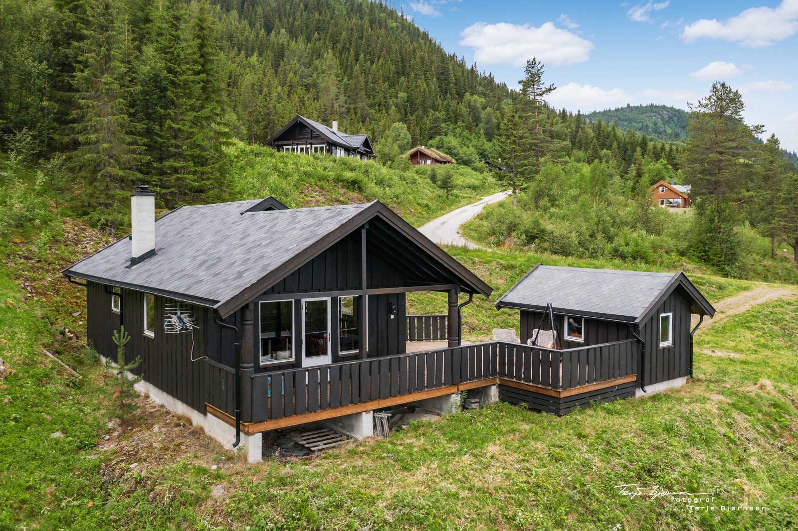 Eiendommen på sommerstid Galleribilde