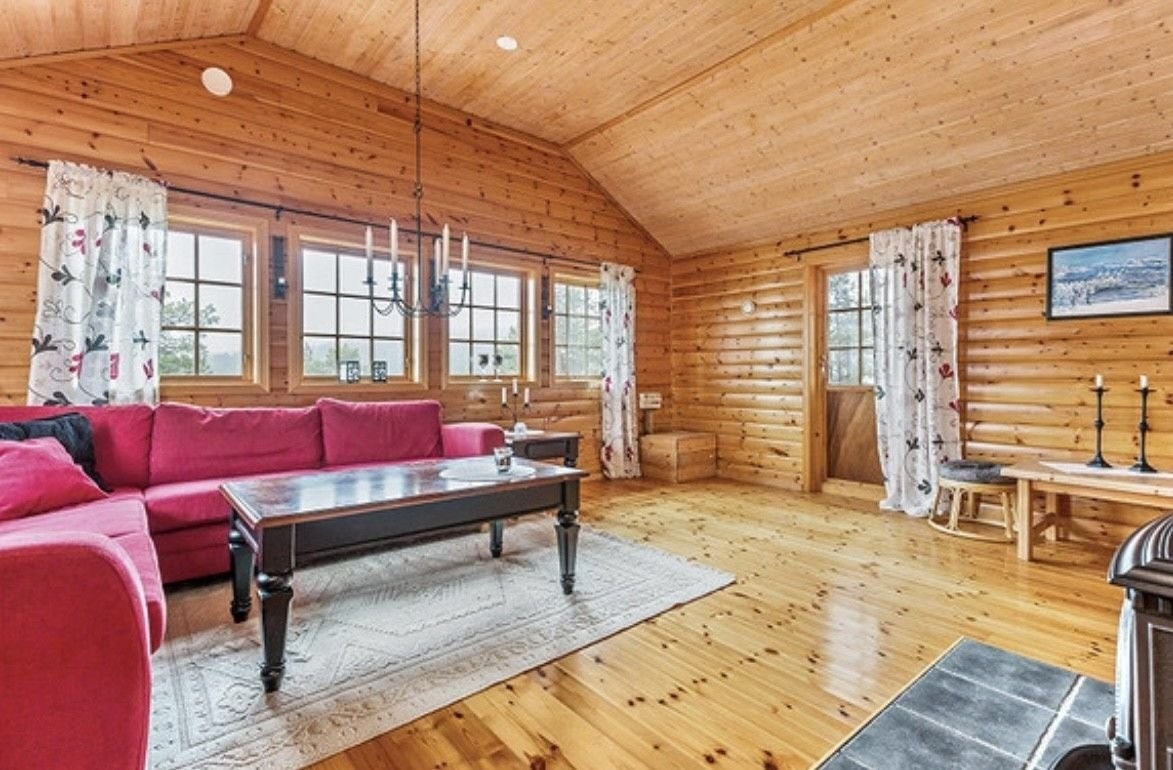 Direkte tilgang til veranda fra stue. Galleribilde