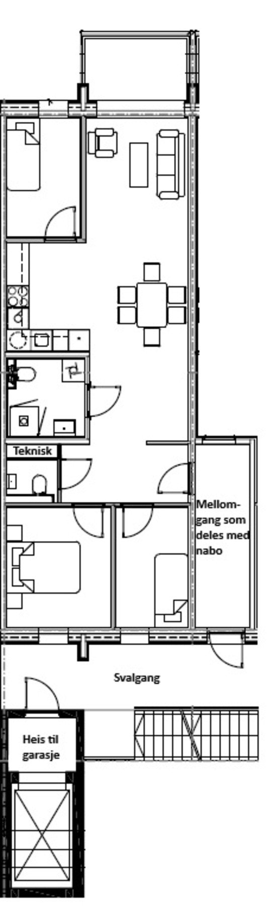 Plantegning Galleribilde