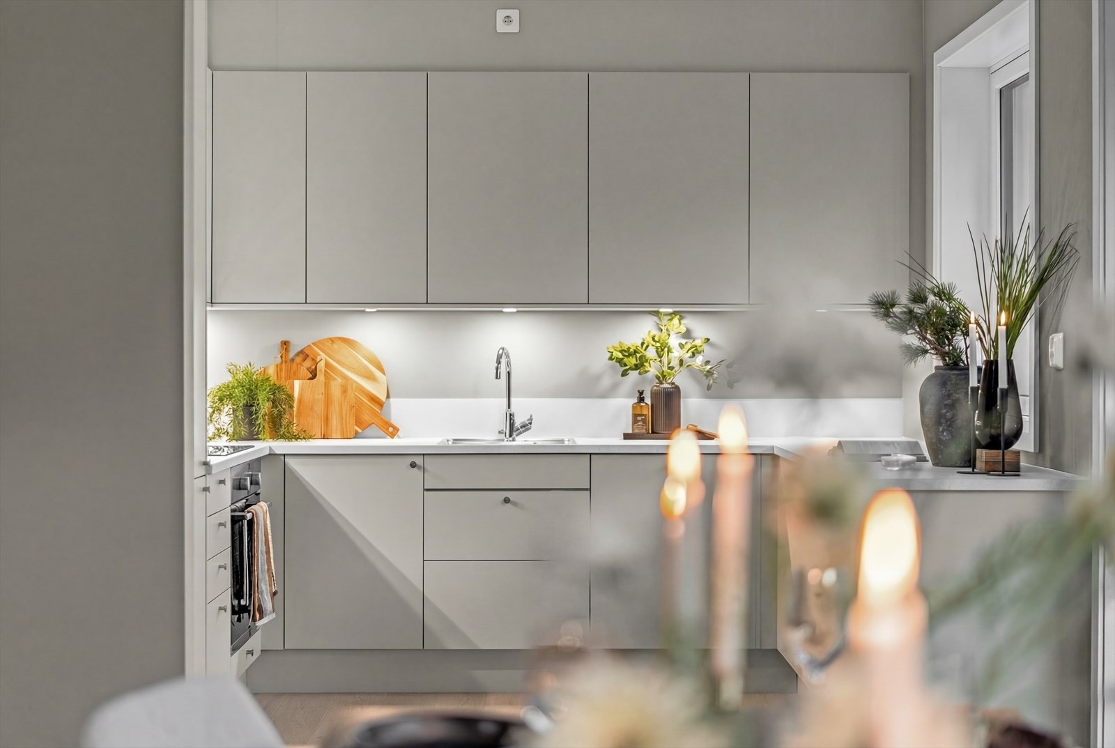 Over platetoppen er det montert komfyrvakt Galleribilde