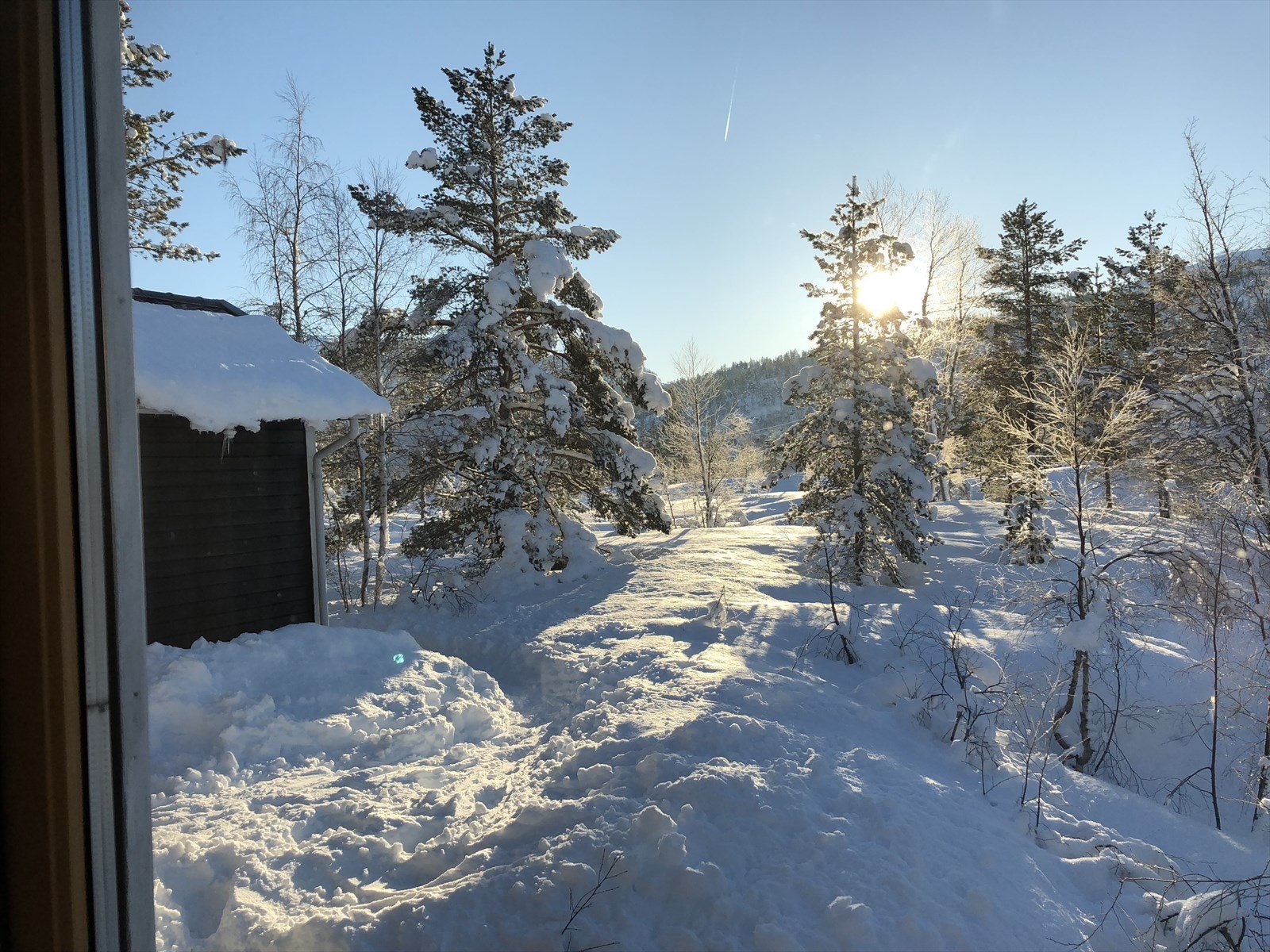 Fra kjøkkenvindu. Bilde tatt av selger. Galleribilde