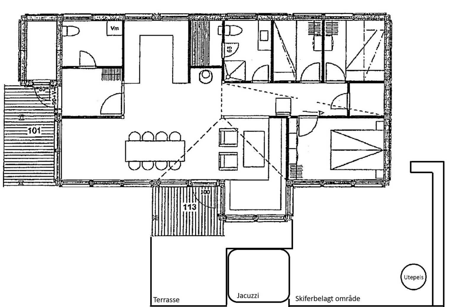 Flott og velholdt hytte fra Hedda Hytter med fine uteplasser og solrik beliggenhet Galleribilde