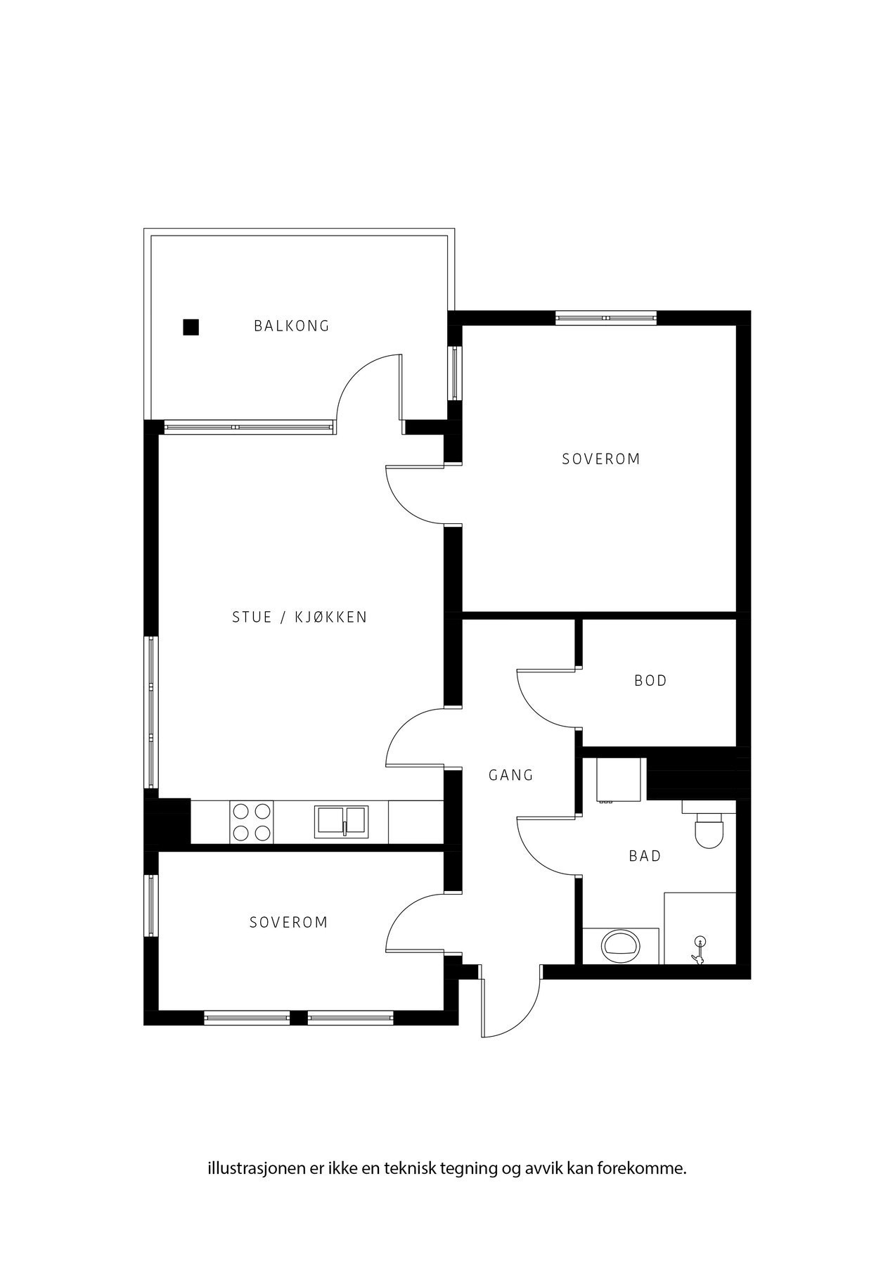 Plantegning Galleribilde