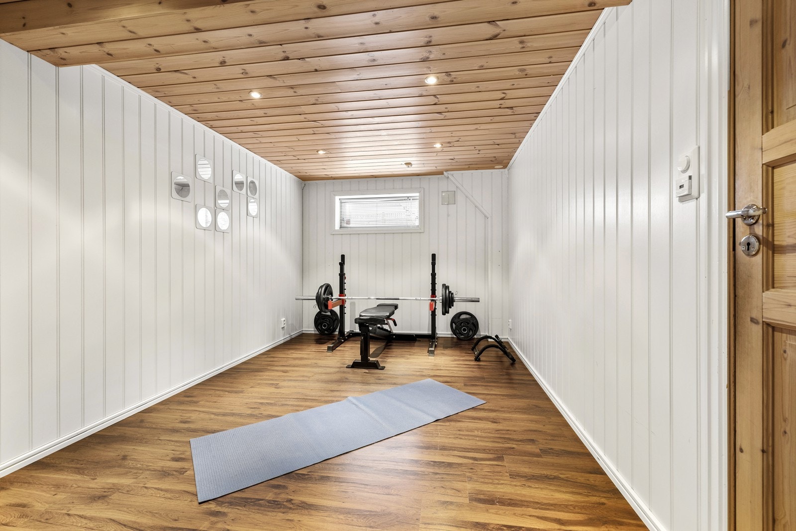 Innredet rom benyttet som treningsrom. Galleribilde