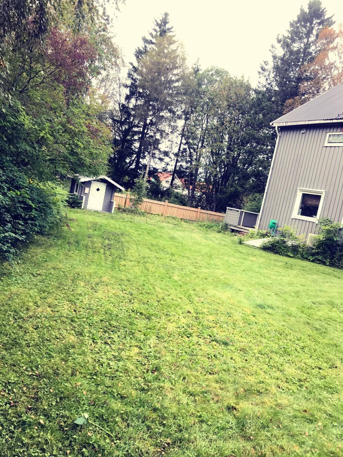 Lekestue i hagen er populært for de minste. Galleribilde