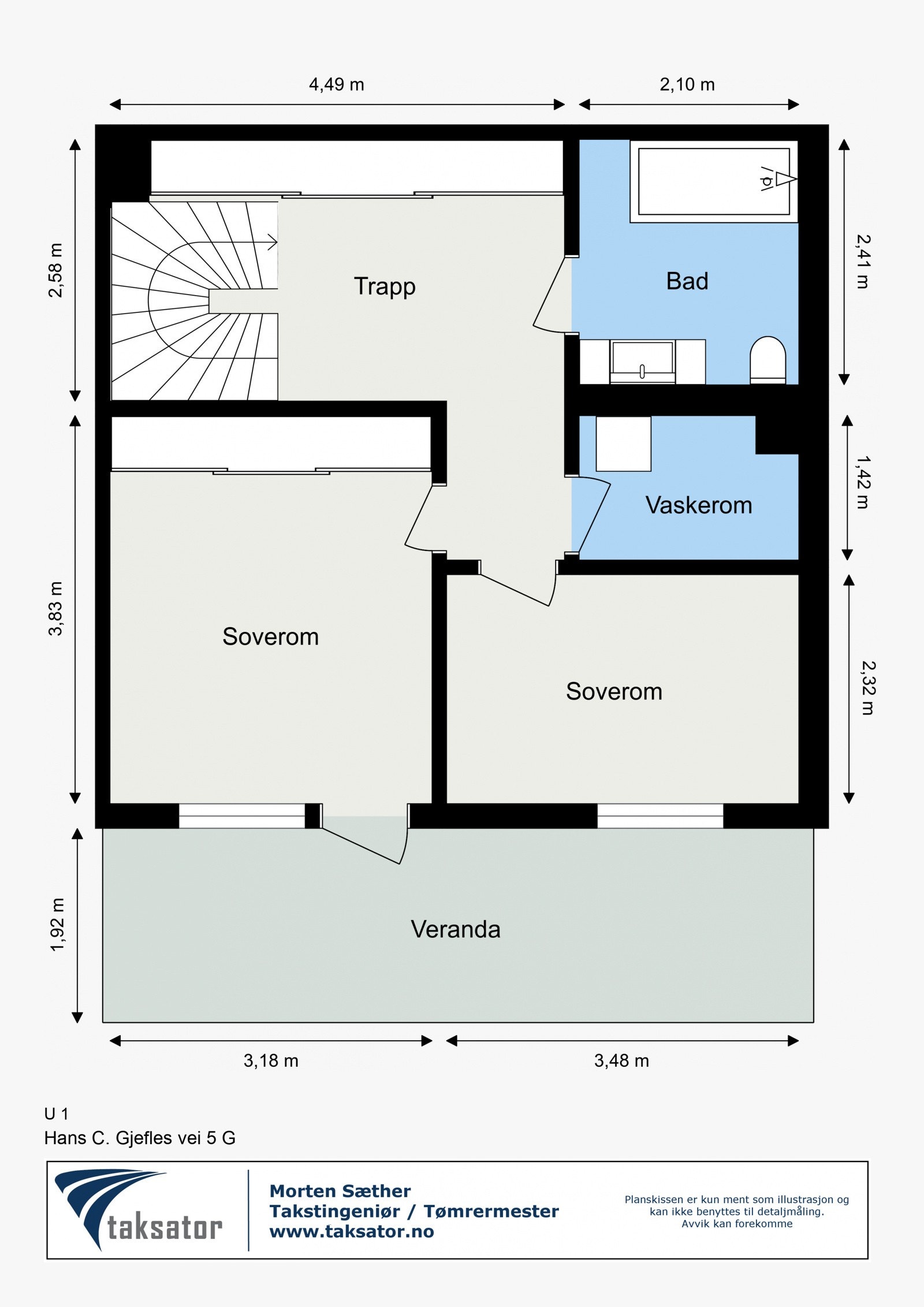 Plantegning - 1. underetasje Galleribilde
