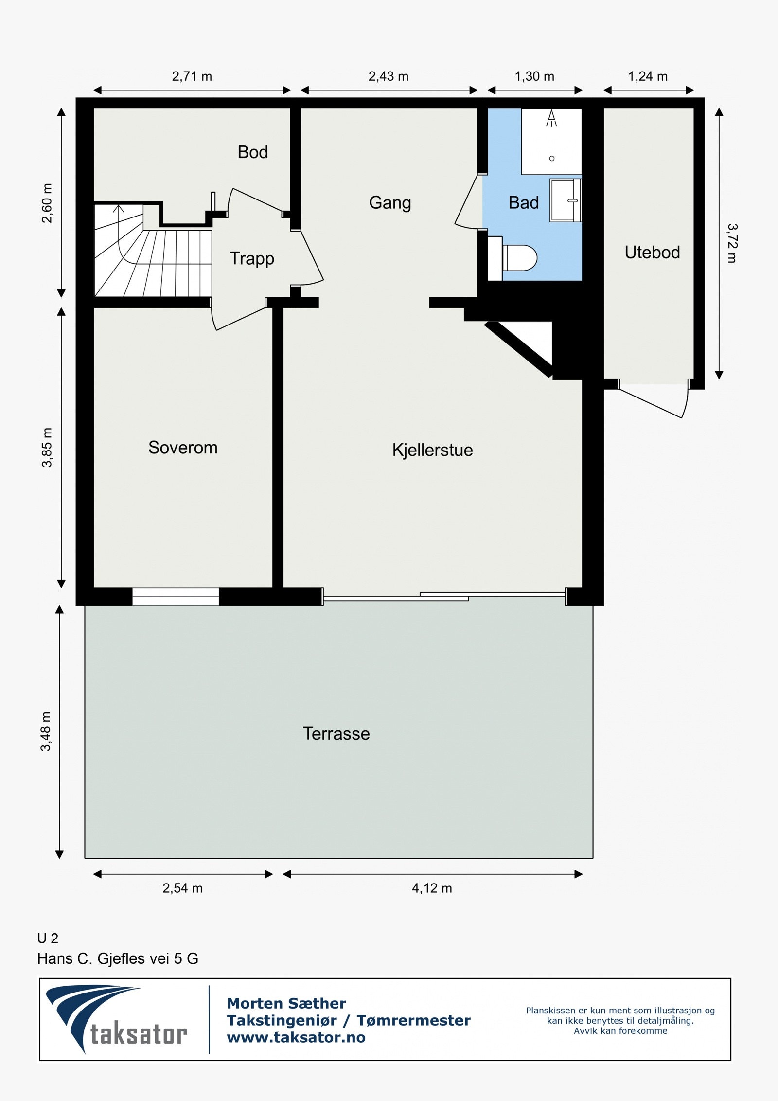 Plantegning - 2. underetasje Galleribilde