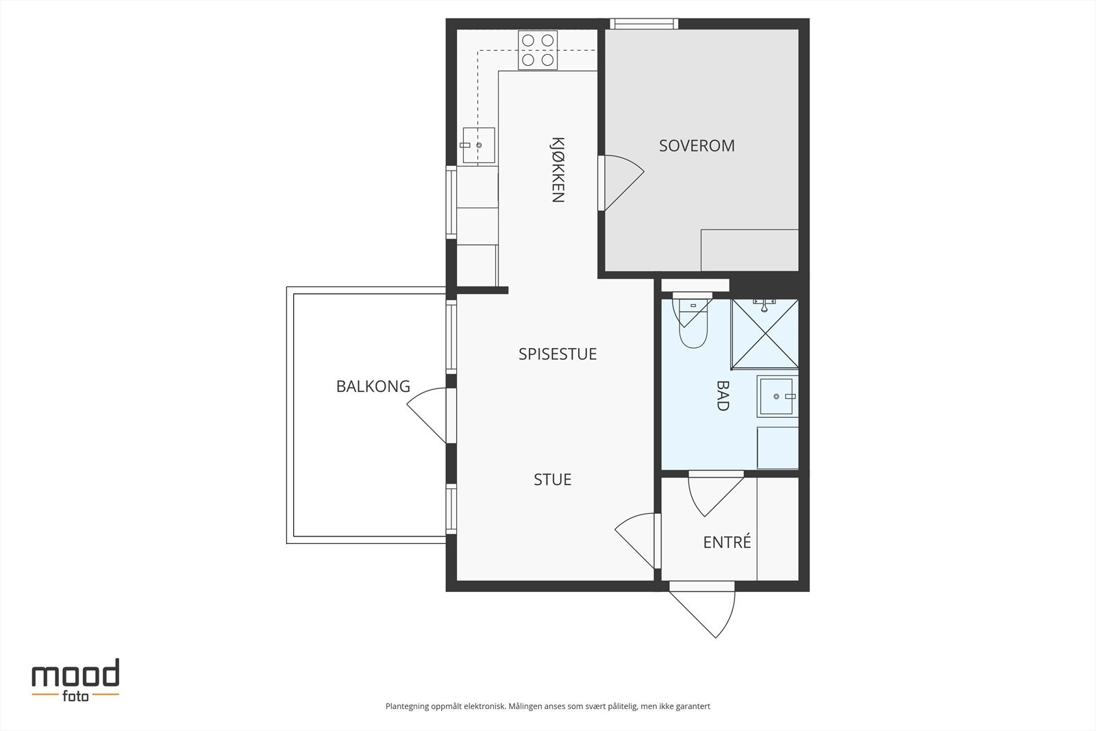 Plantegning av leiligheten. Galleribilde