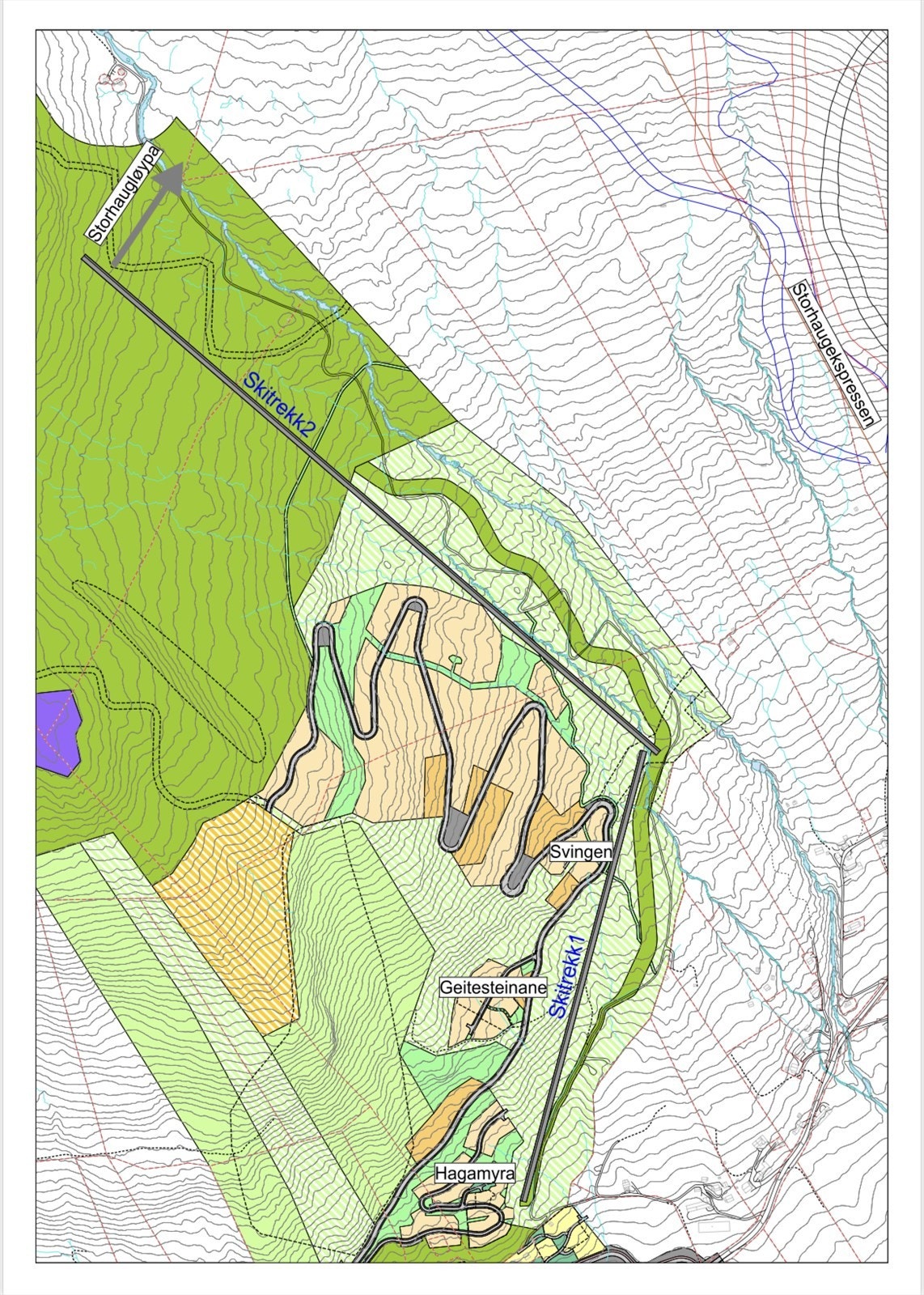 Det forventes oppstart av heis i løpet av 26 sesongen like ved tomten. Galleribilde