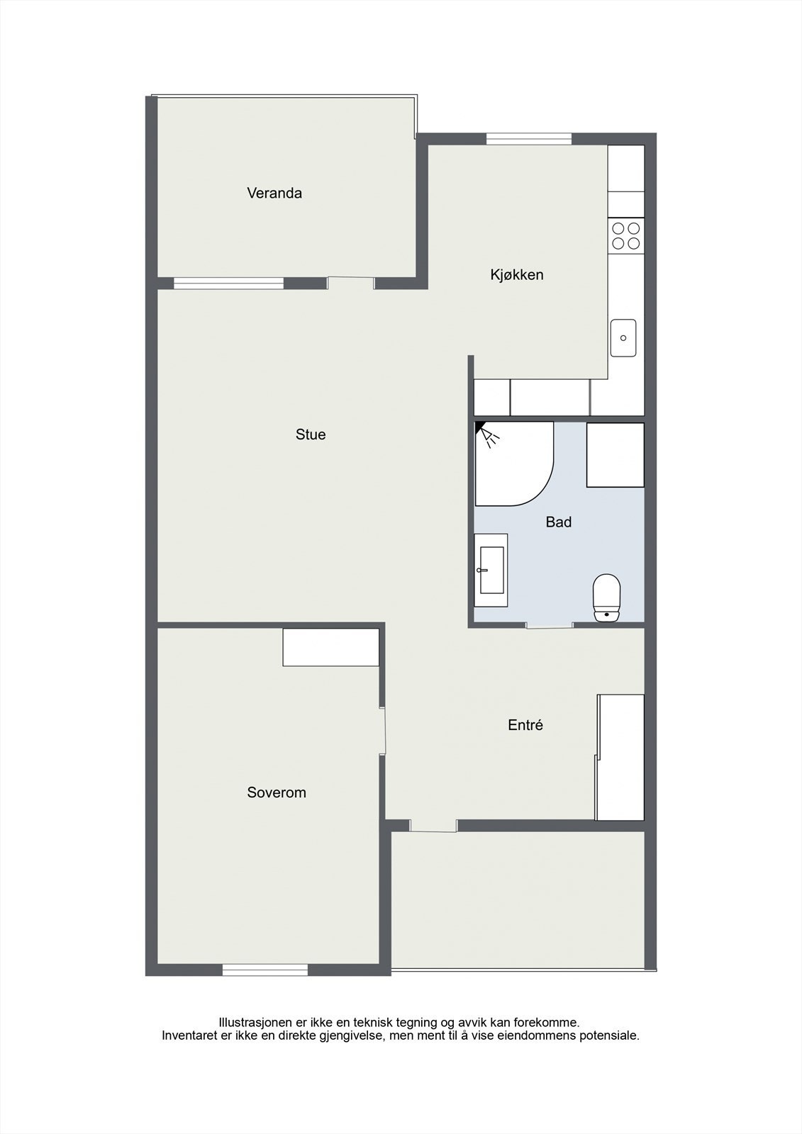 Hofsfossveien 2c - 2D - 2. Floor - Letterhead Galleribilde