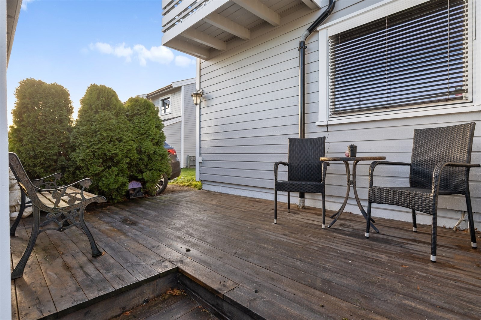 Her kan du starte dagen i solen med kaffekoppen. Galleribilde