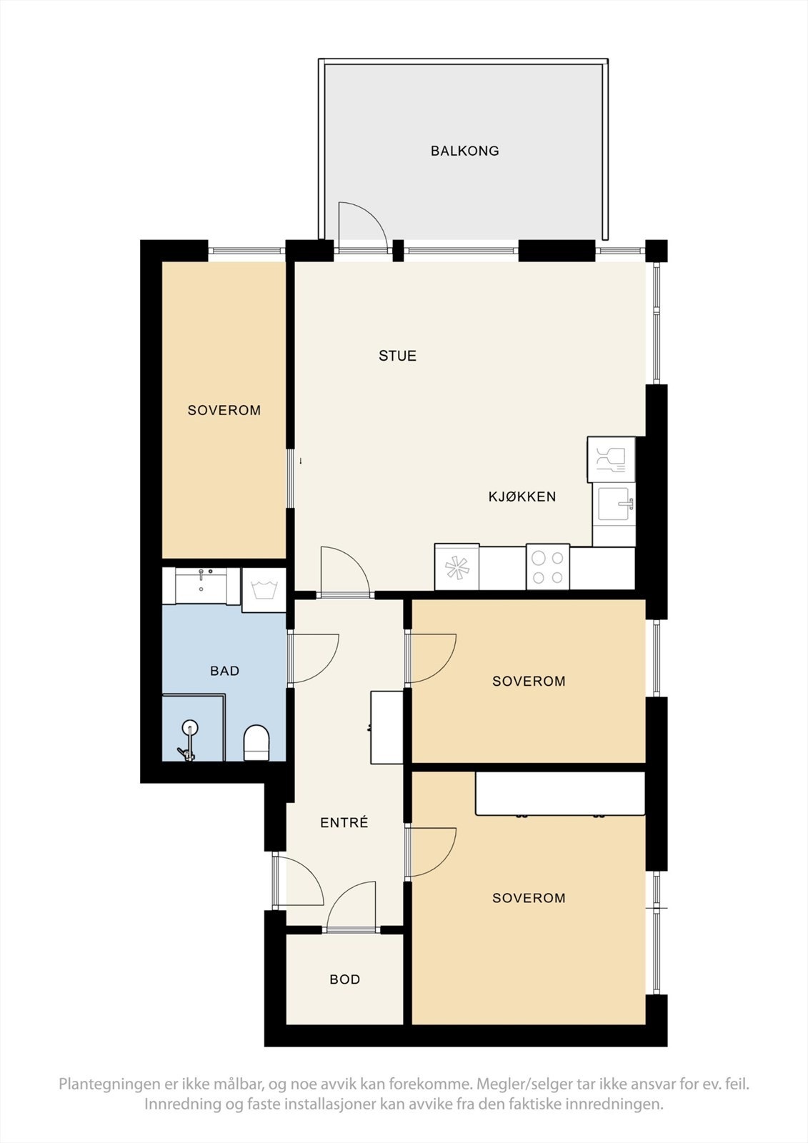 Plantegning - Bjarne Haugens gate 42 Galleribilde