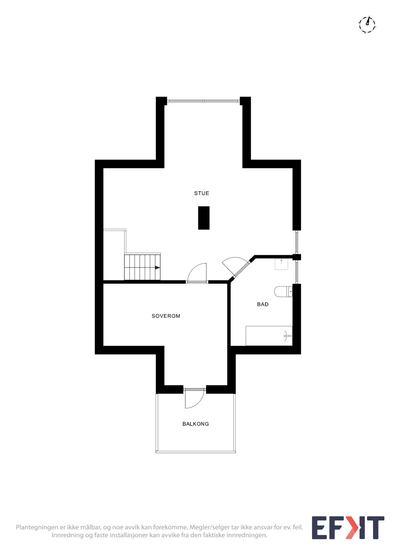 Plantegning loftetasje. Galleribilde