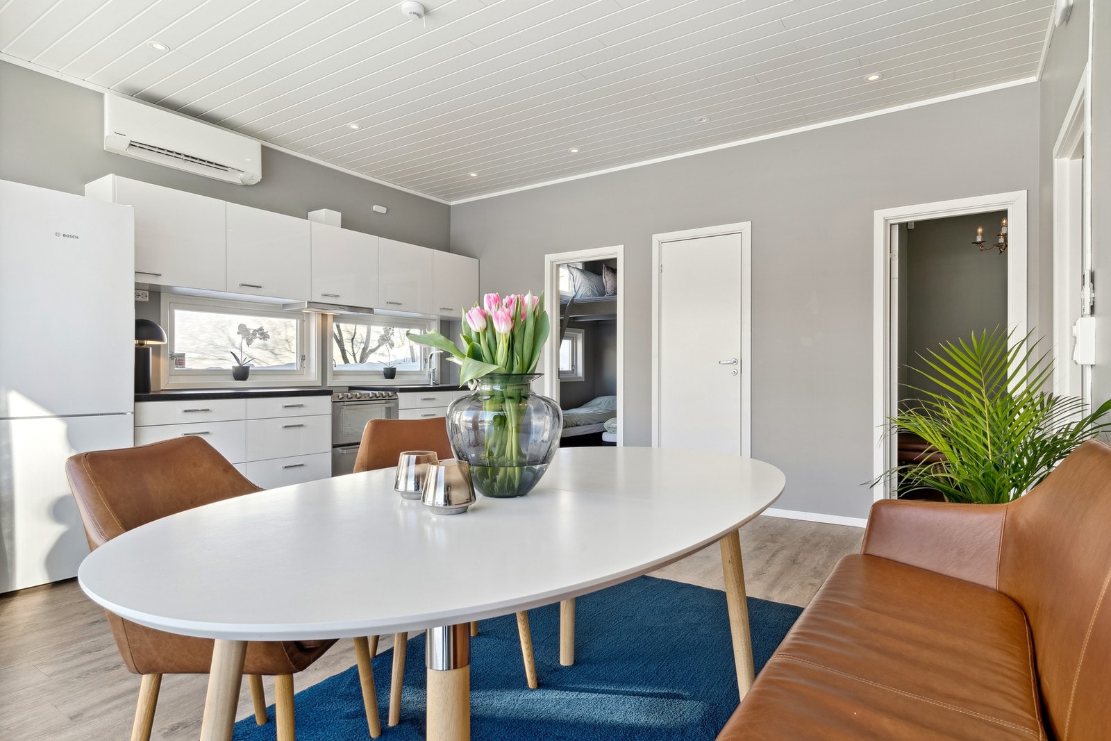 Oppvarming via varmepumpe. Galleribilde