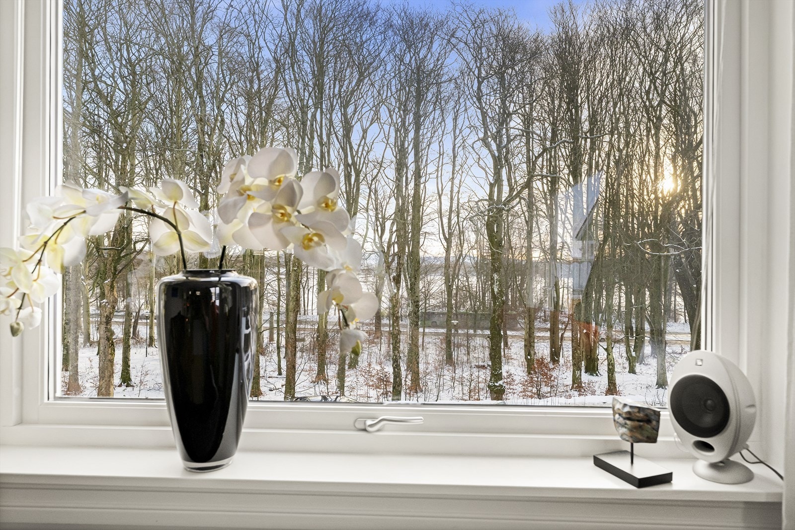 Utsikt mot parken; ingen innsyn. Galleribilde