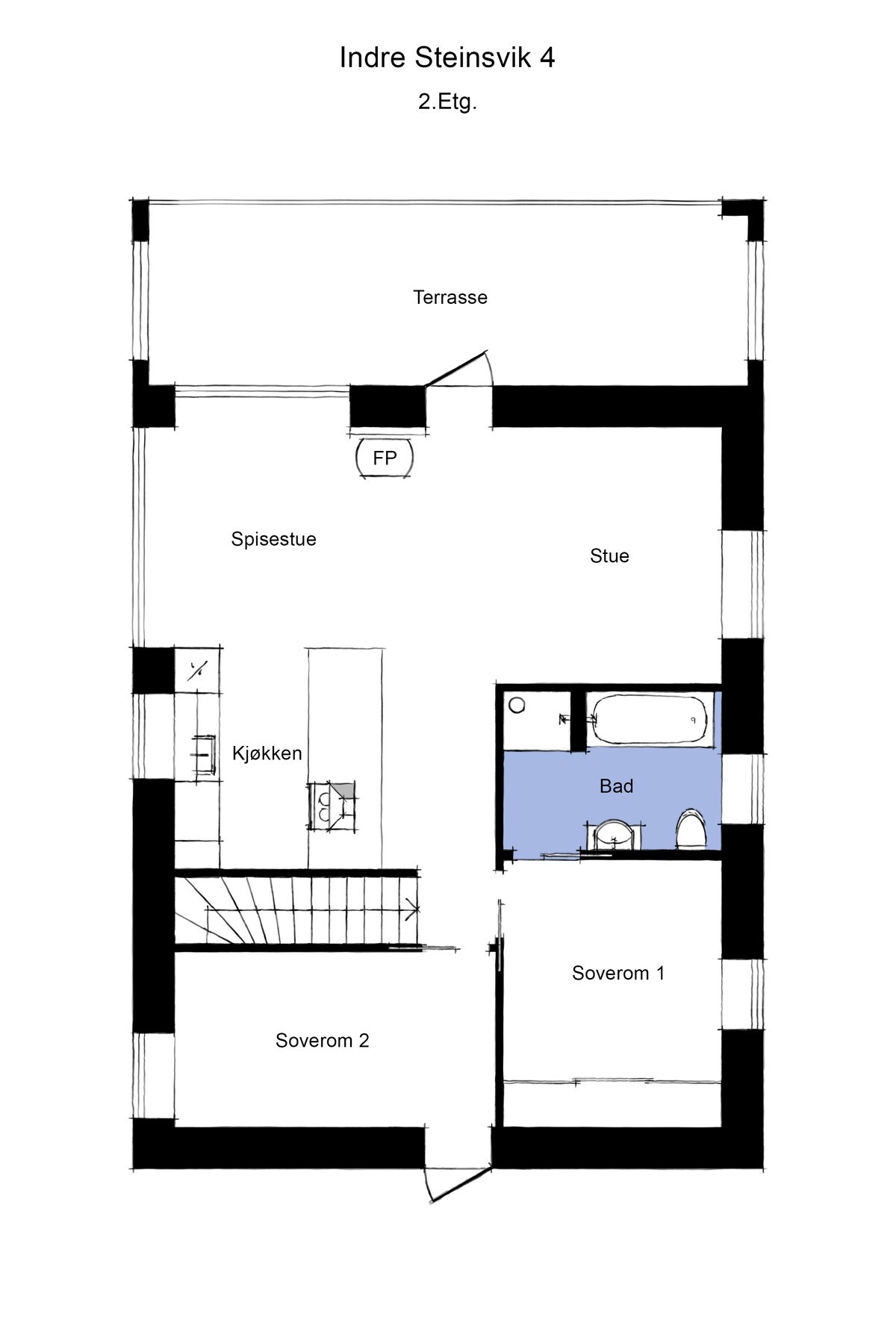 Plantegning 2. etasje. Galleribilde