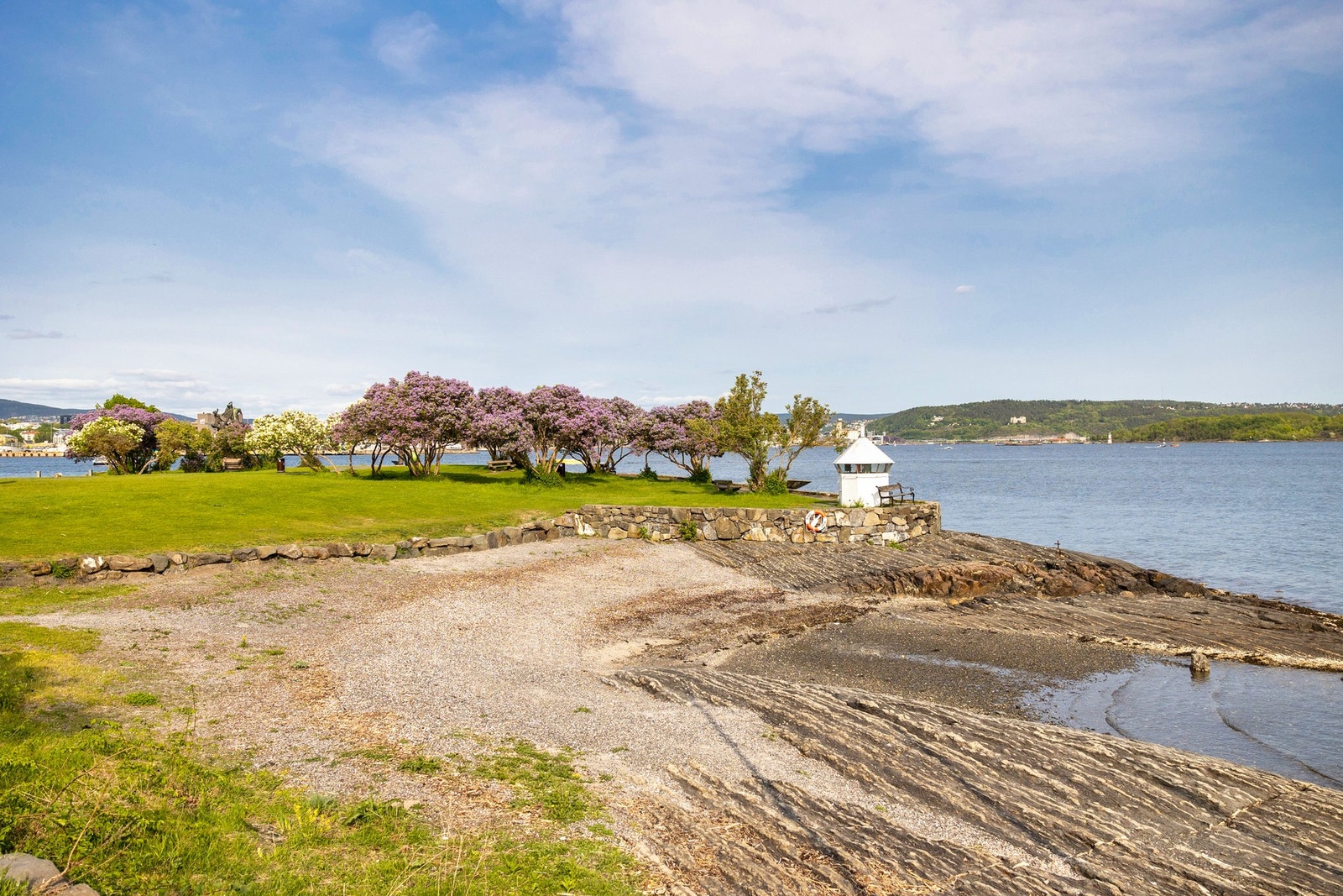 Huk er en populær badeplass på Bygdøy. Galleribilde
