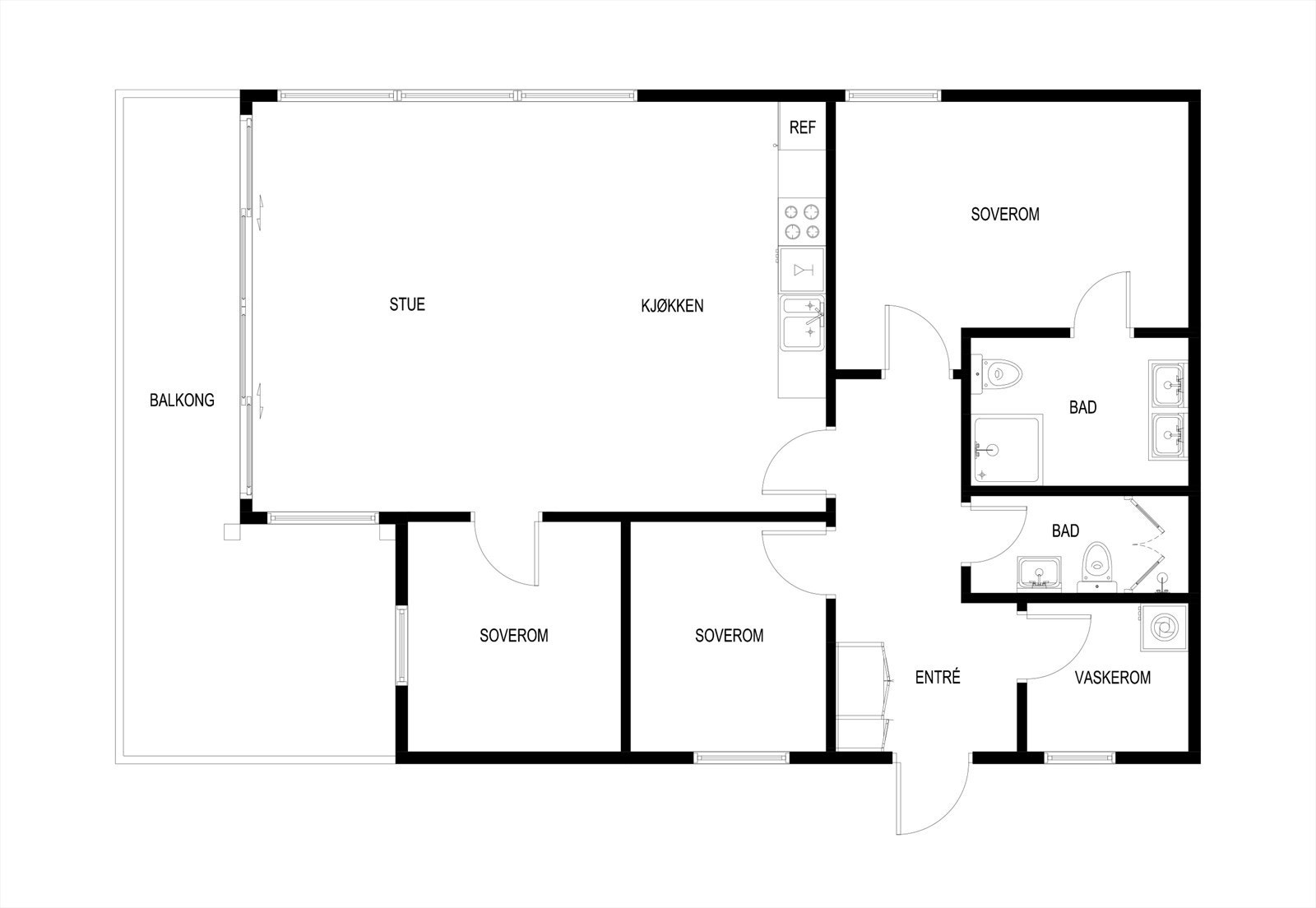 Planskisse Galleribilde