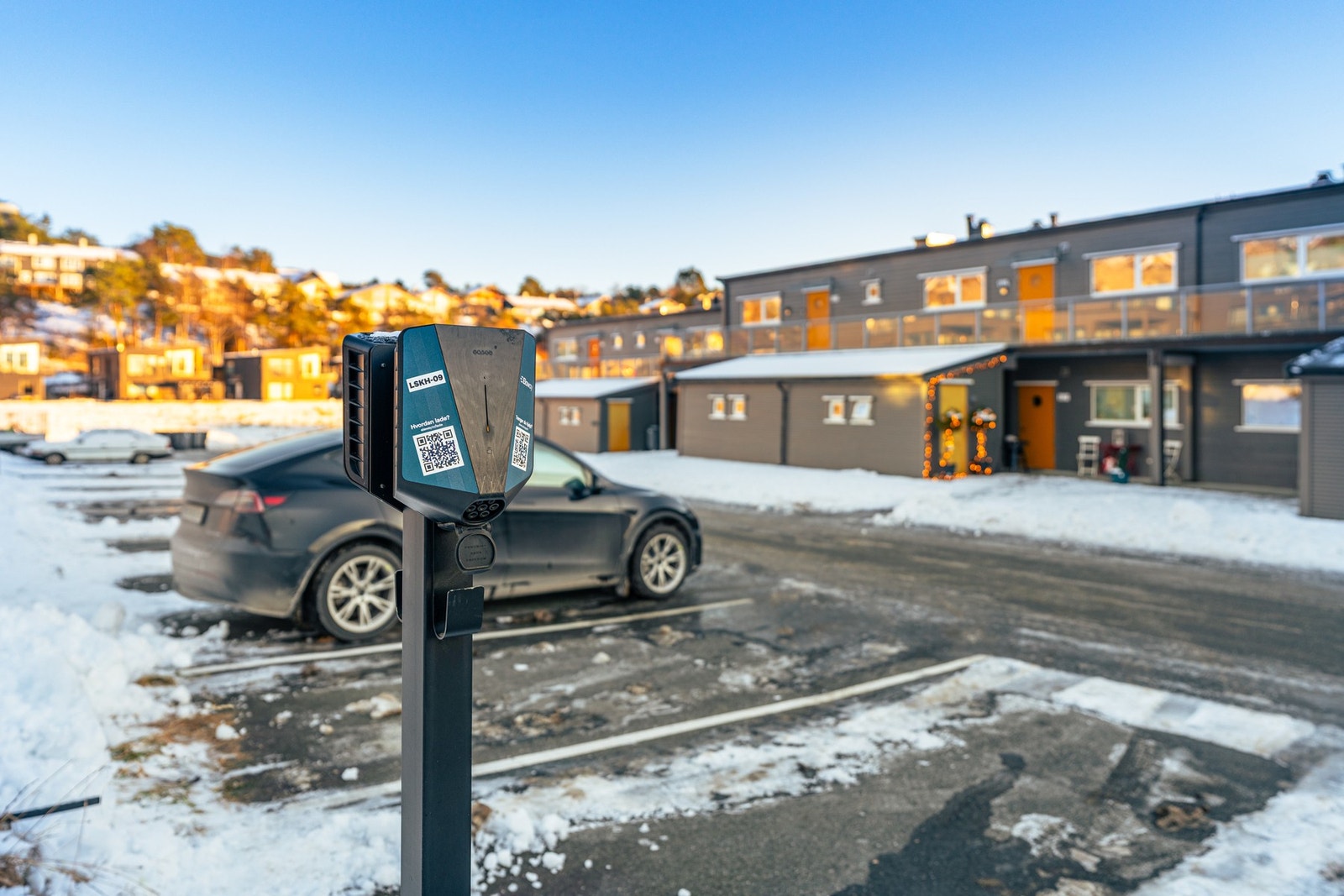 Sameiet har 5 ladebokser som sameierne bruker gjennom eget abonnement Galleribilde