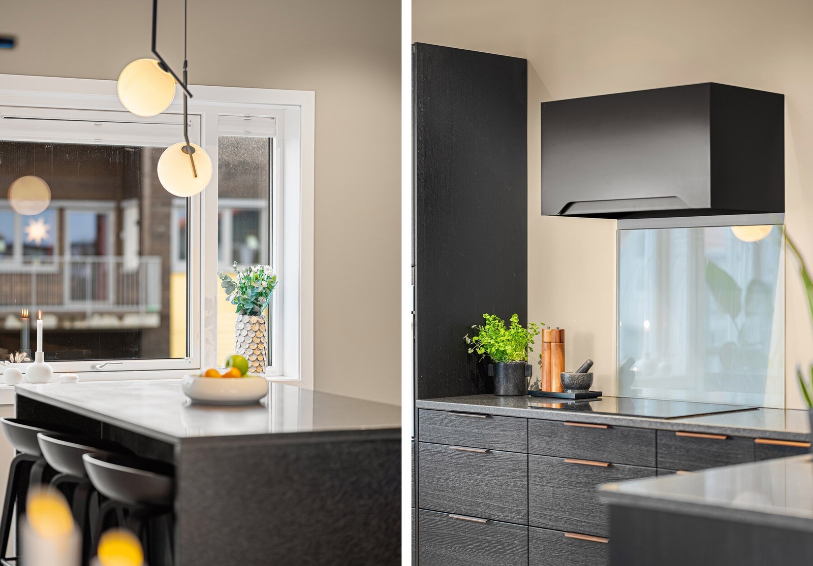 Kjøkkenet er med moderne design og er godt optimalisert for rommet. Hvitevarer er oppgradert og integrert. Galleribilde