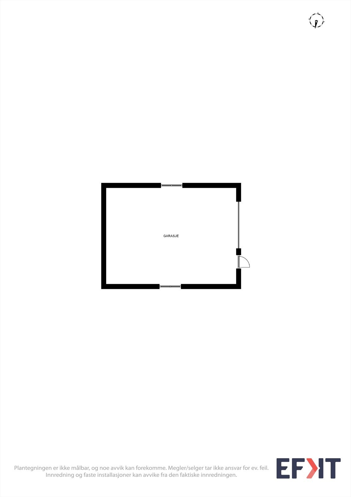 Plantegning garasje Galleribilde