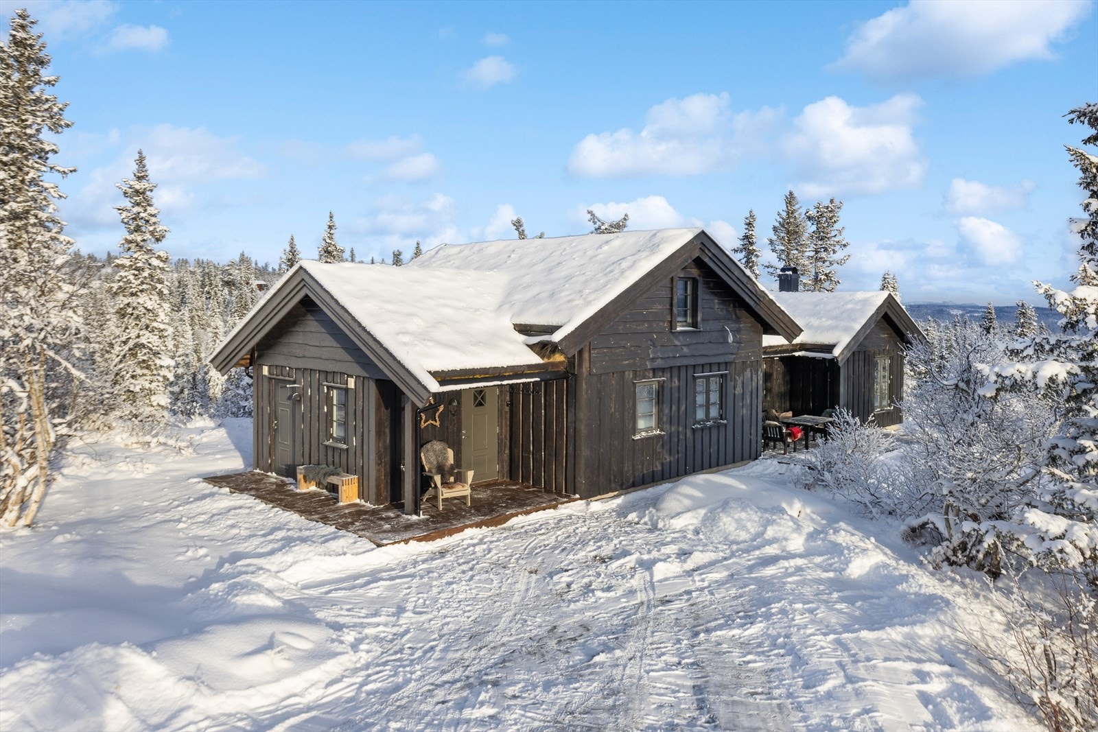 Hytta er en Telemarkshytte bygget i 2018. Galleribilde