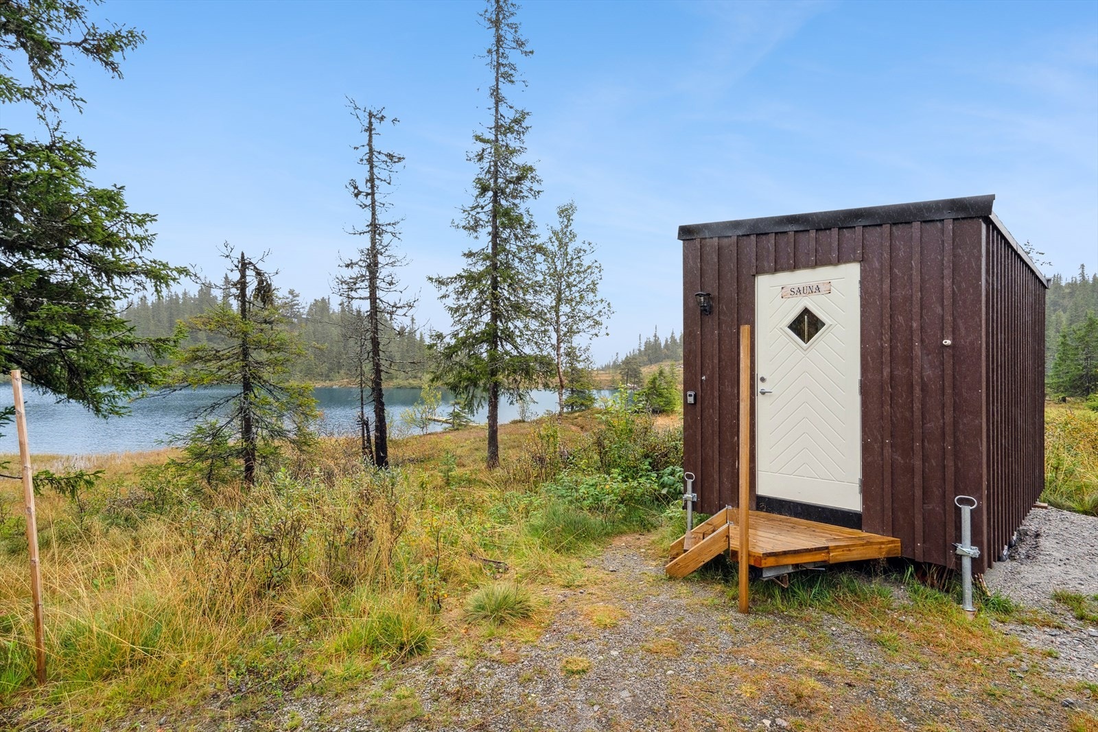 Felles badstue ved Mjogetjønn. Galleribilde