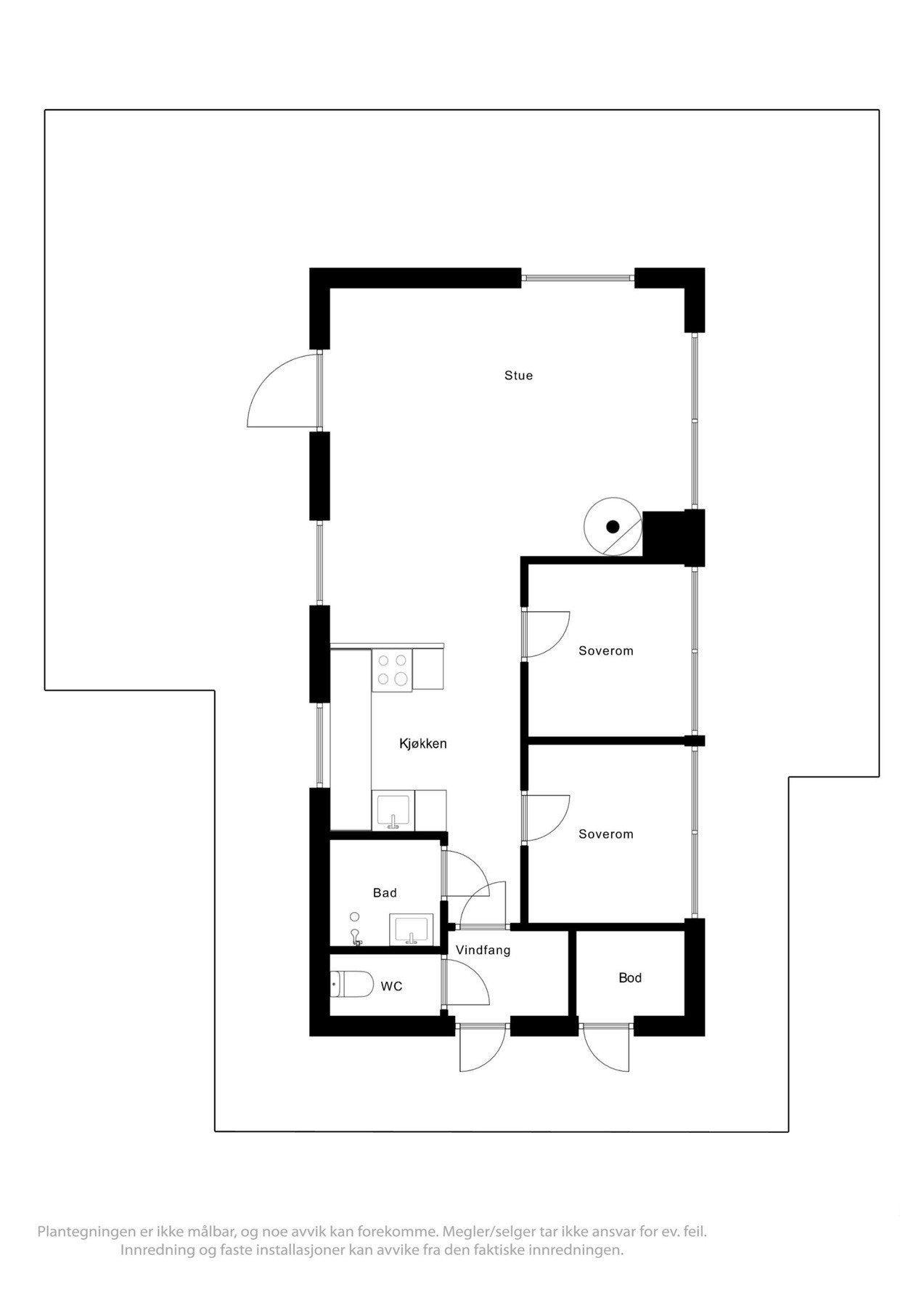 Plantegning Galleribilde