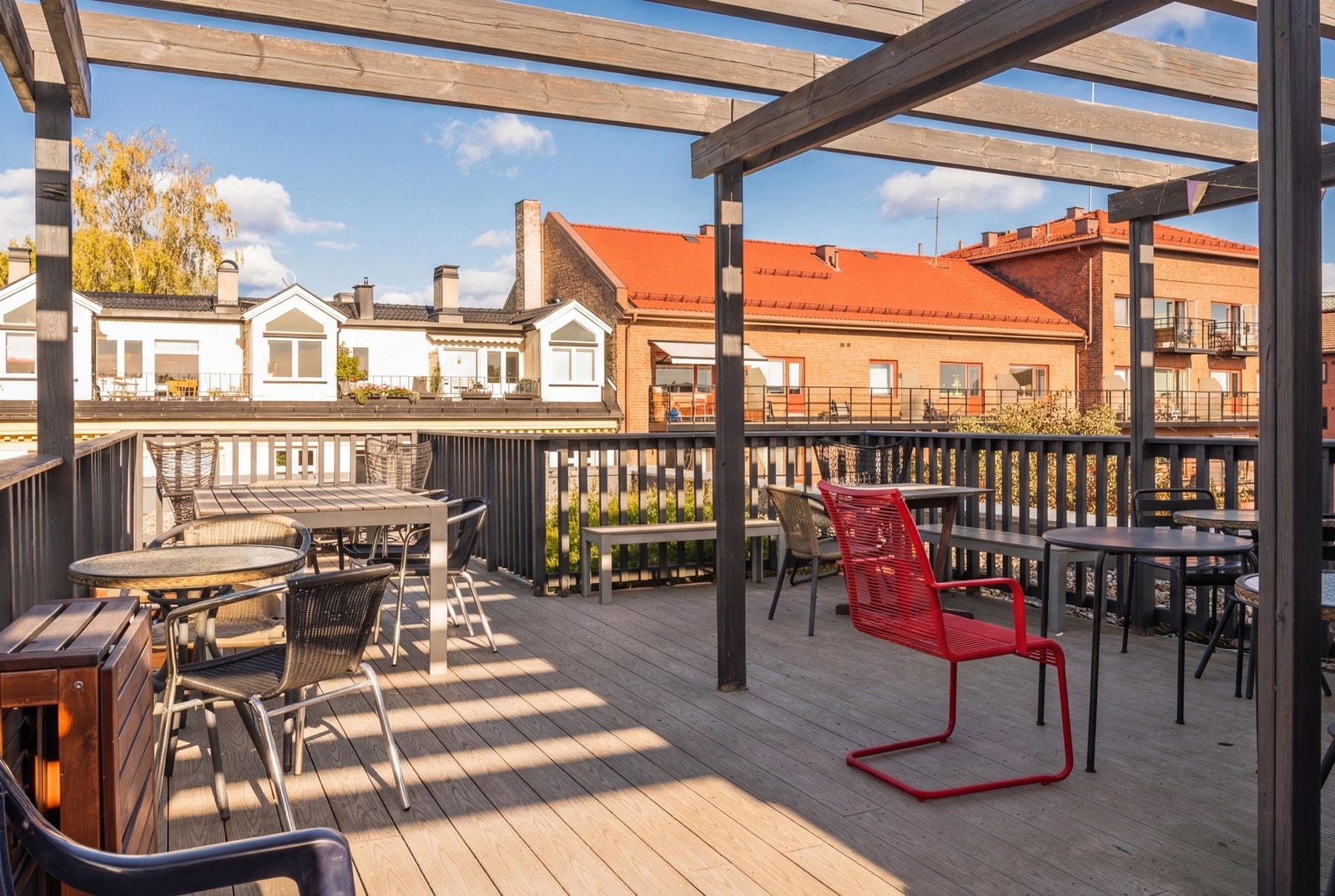 Sameiet disponerer også to felles takterrasser i 5. etasje Galleribilde