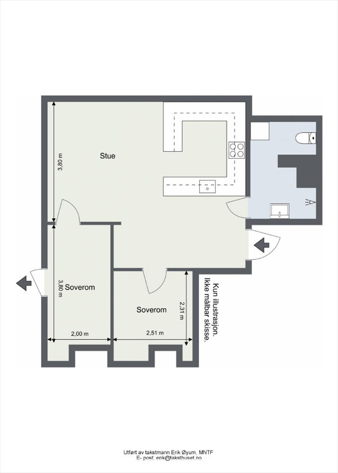 Planskisse Galleribilde